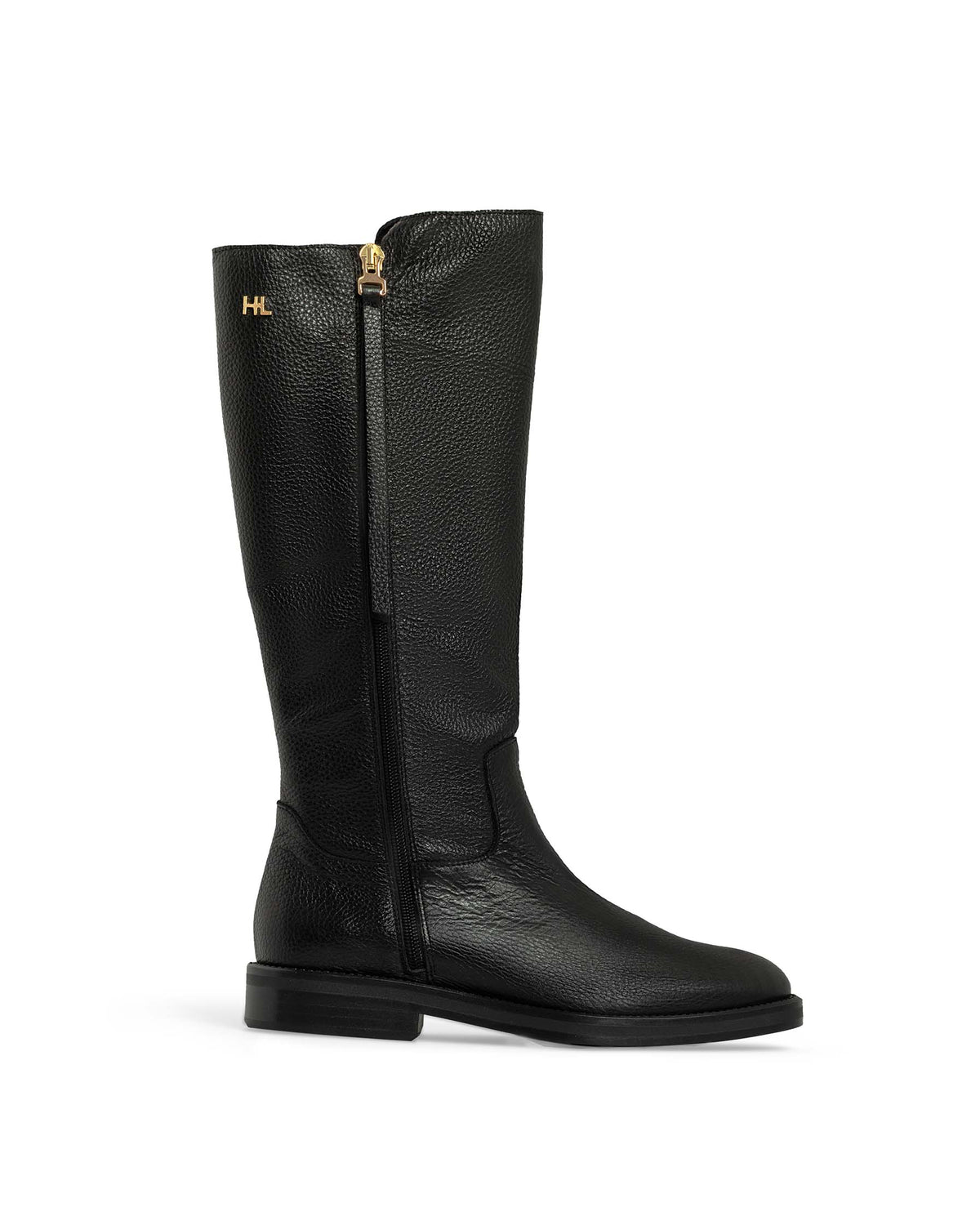 Bota alta de mujer 100% piel negro - Hannibal Laguna - vista 3