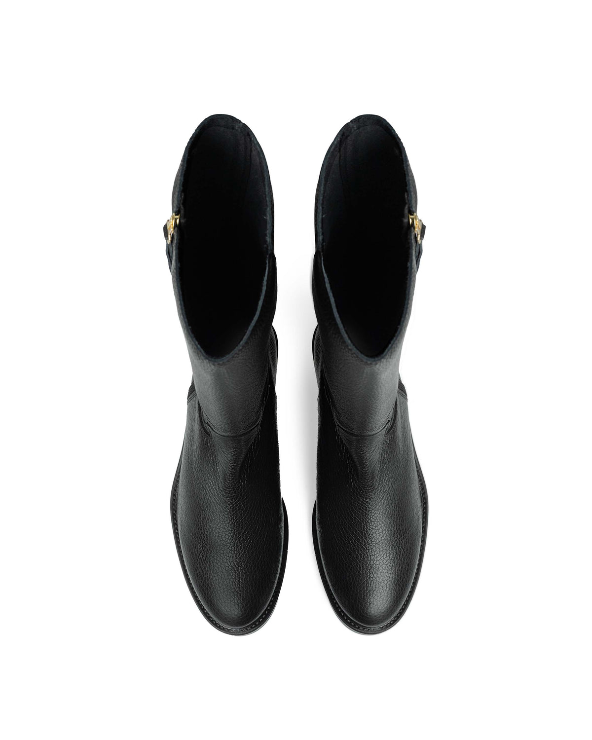 Bota alta de mujer 100% piel negro - Hannibal Laguna - vista 4