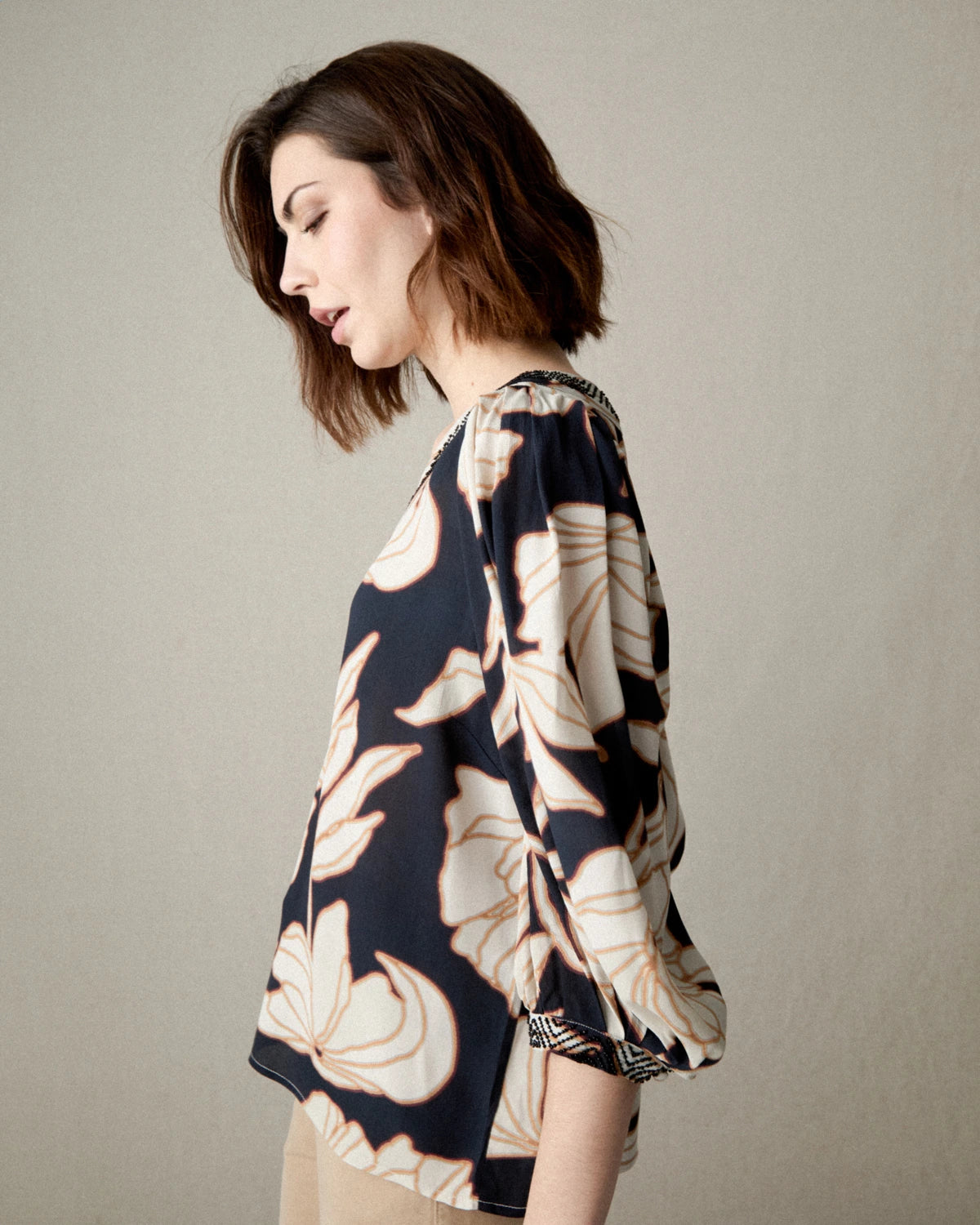 BLUSA ESTAMPADA MANGA LARGA