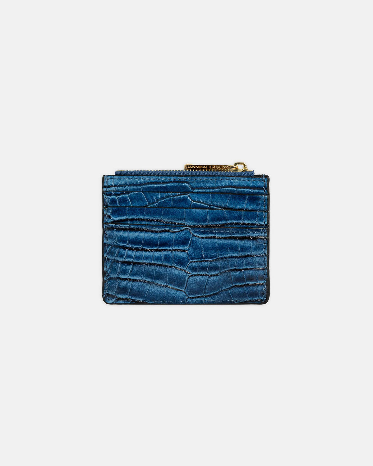 Cartera pequeña de piel con cremallera