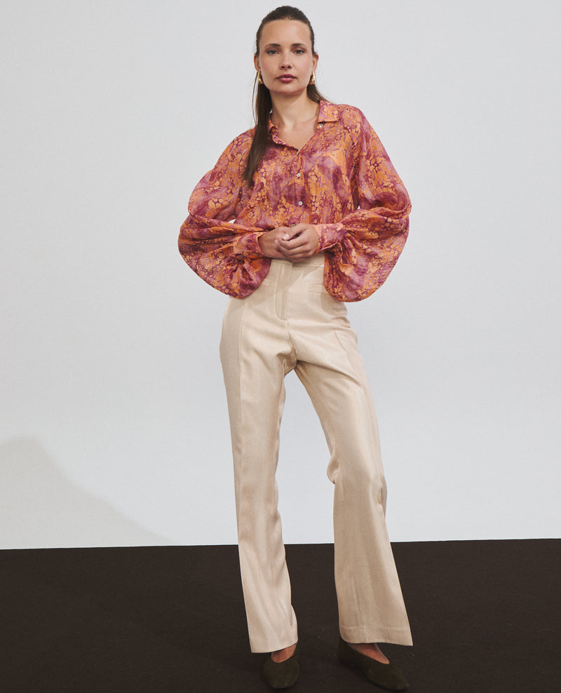 Camisa de mujer con estampado abstracto