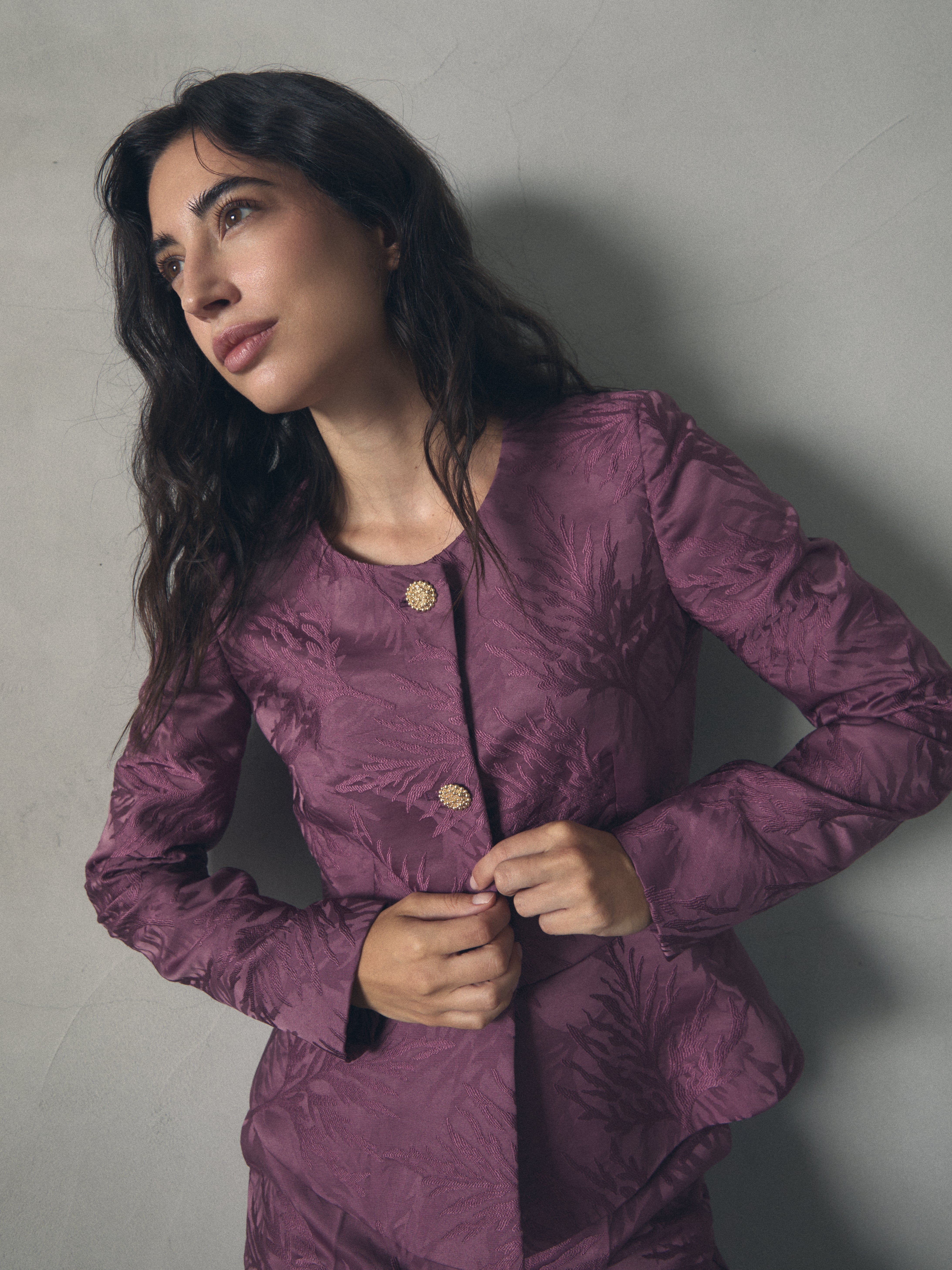 CHAQUETA PEPLUM JACQUARD