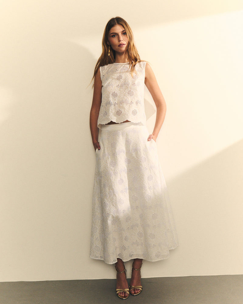 FALDA BORDADO FLORAL