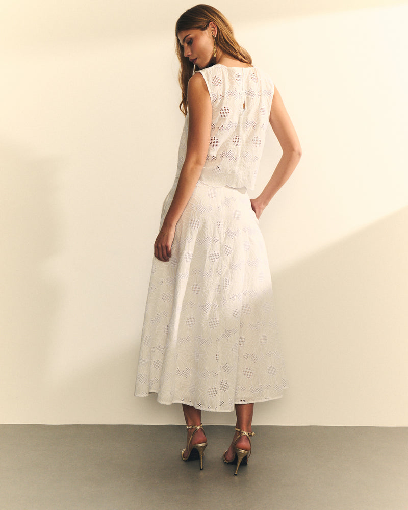 FALDA BORDADO FLORAL
