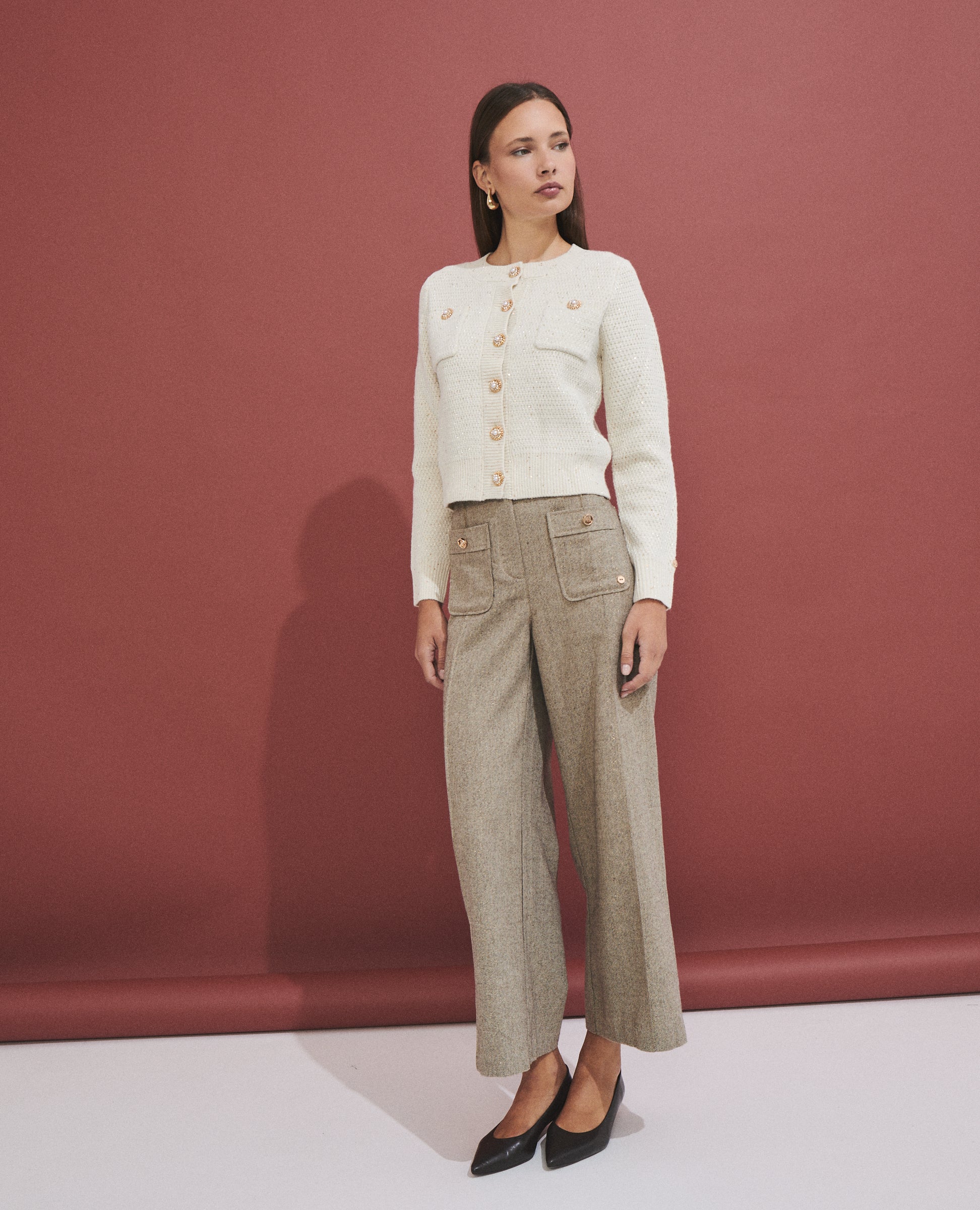 Pantalón de mujer ancho con bolsillos