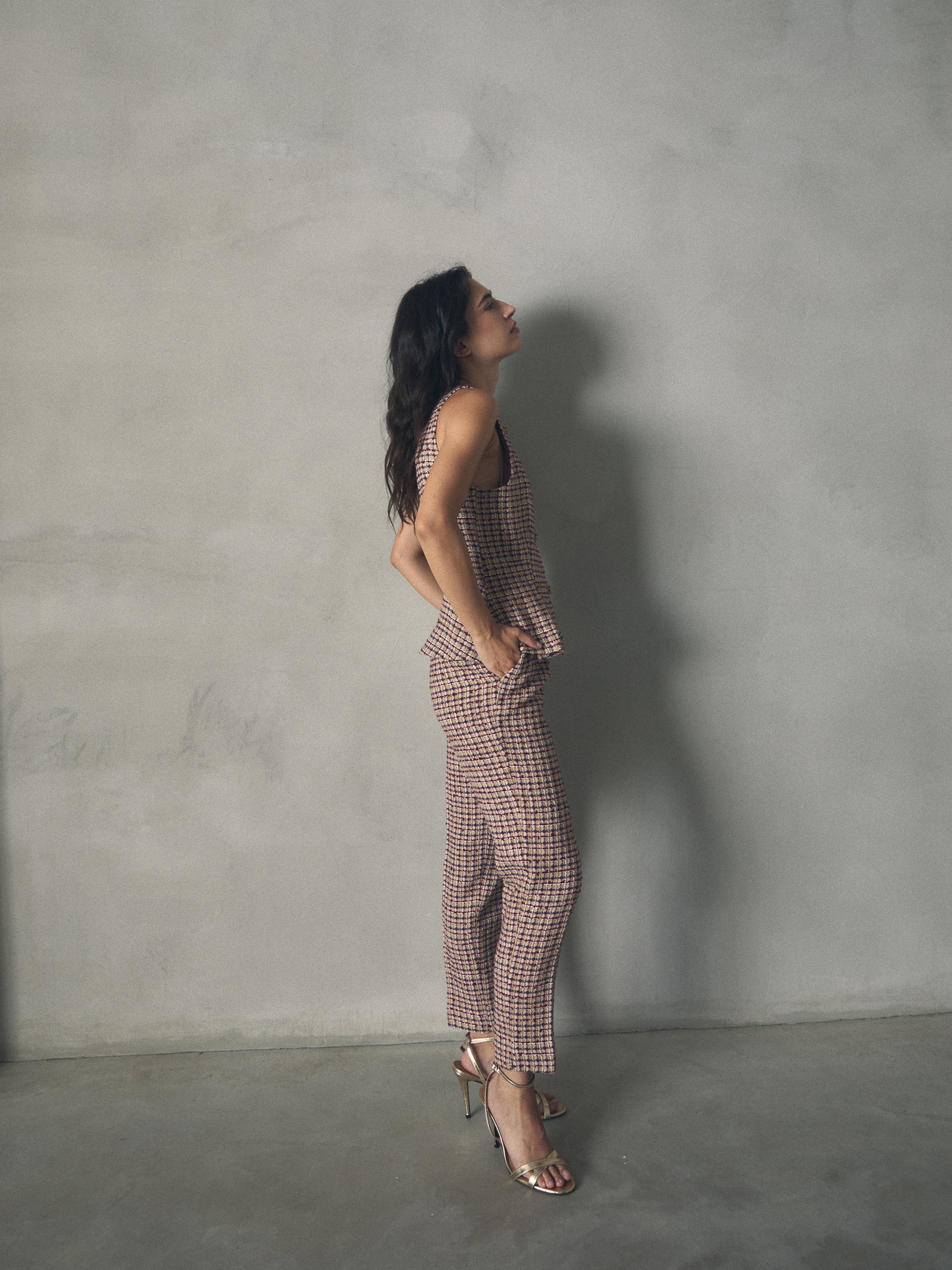 PANTALÓN TEJIDO TWEED