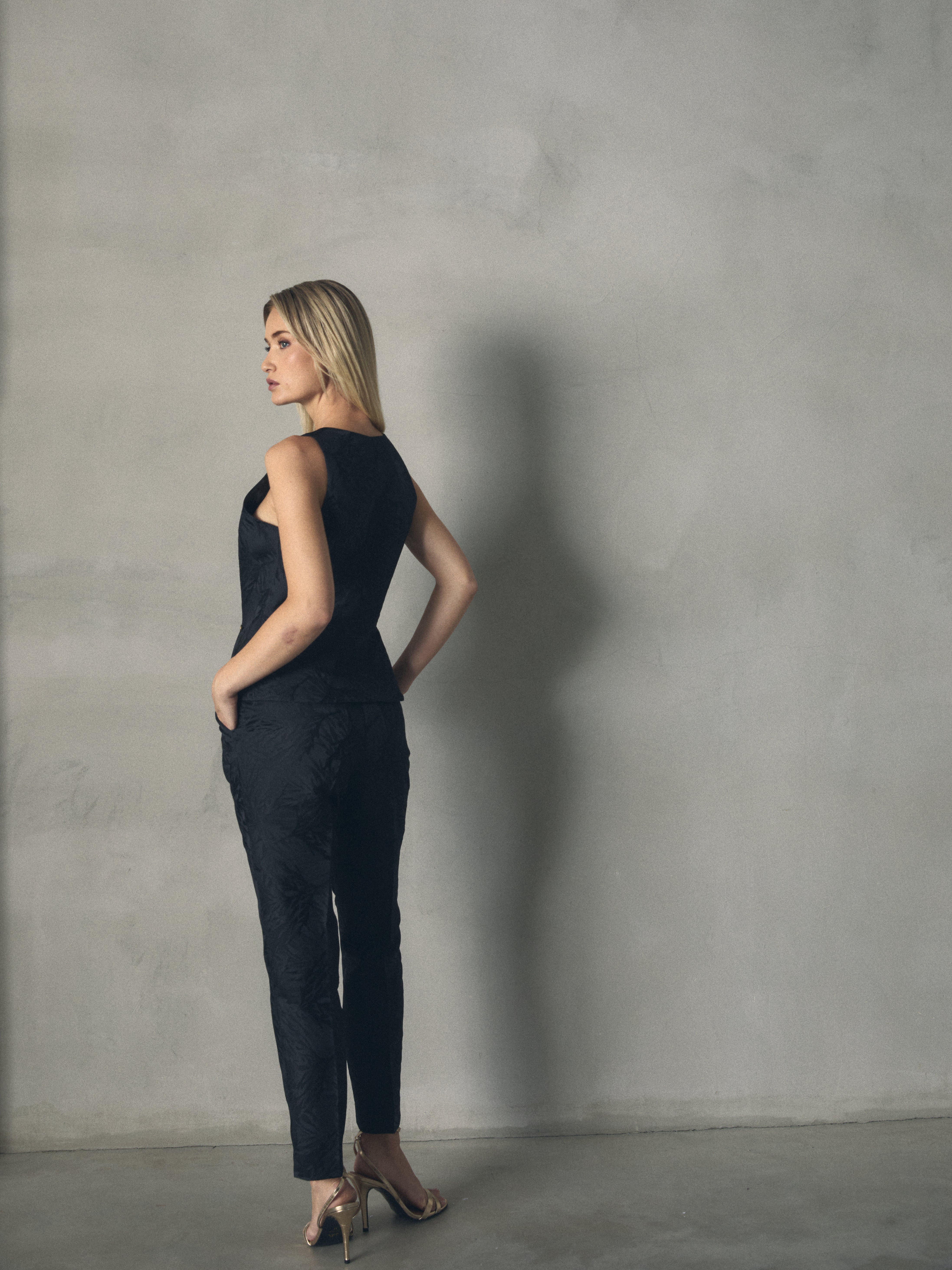 PANTALON RECTO JACQUARD