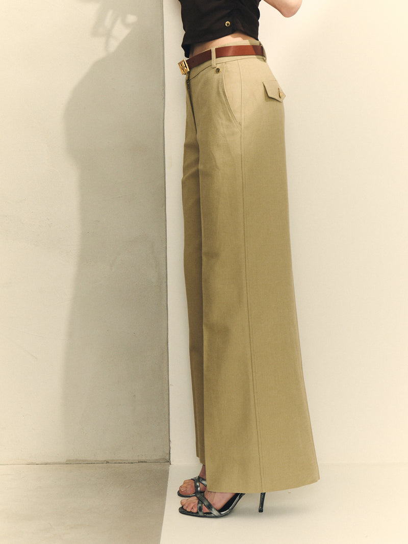 PANTALON ANCHO CON CINTURON