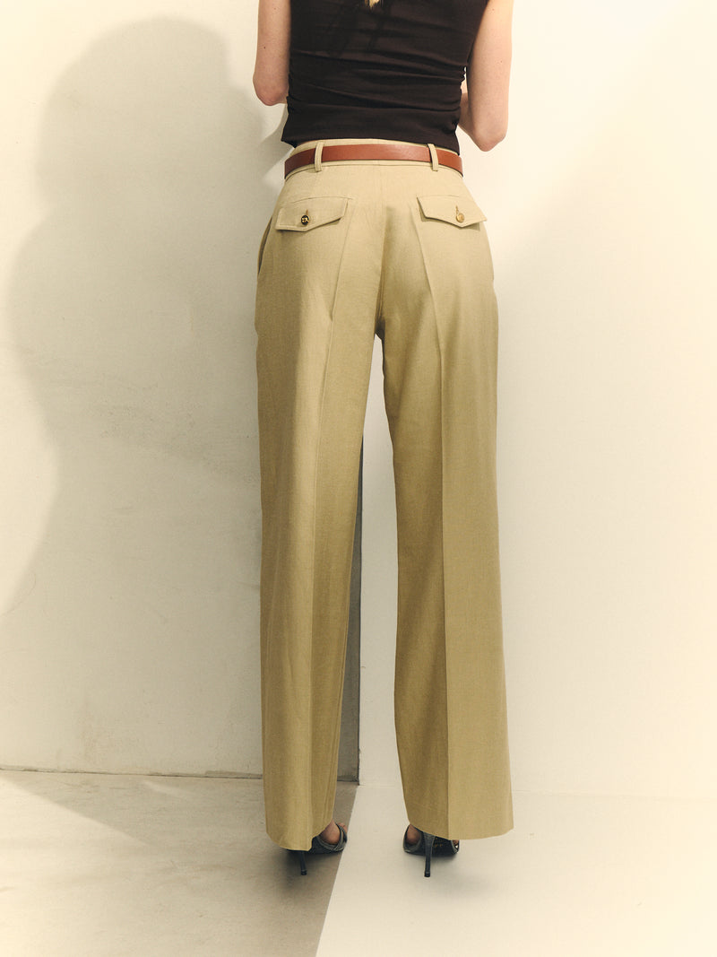 PANTALON ANCHO CON CINTURON