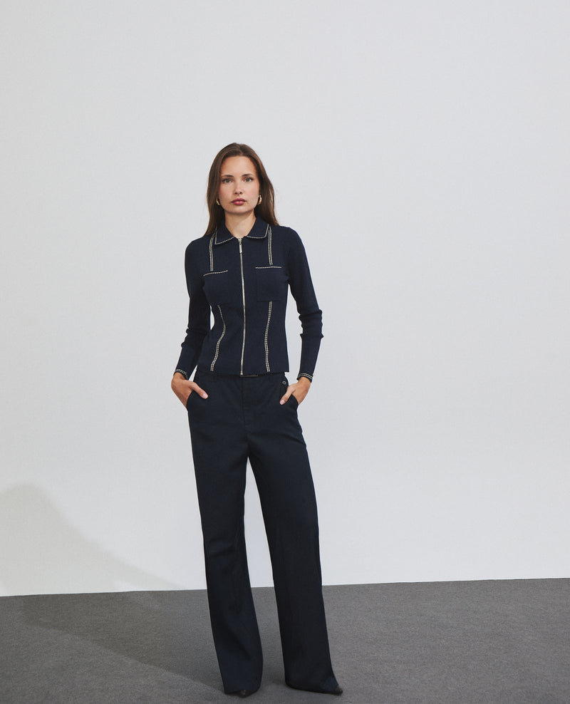 Pantalón de mujer de corte ancho