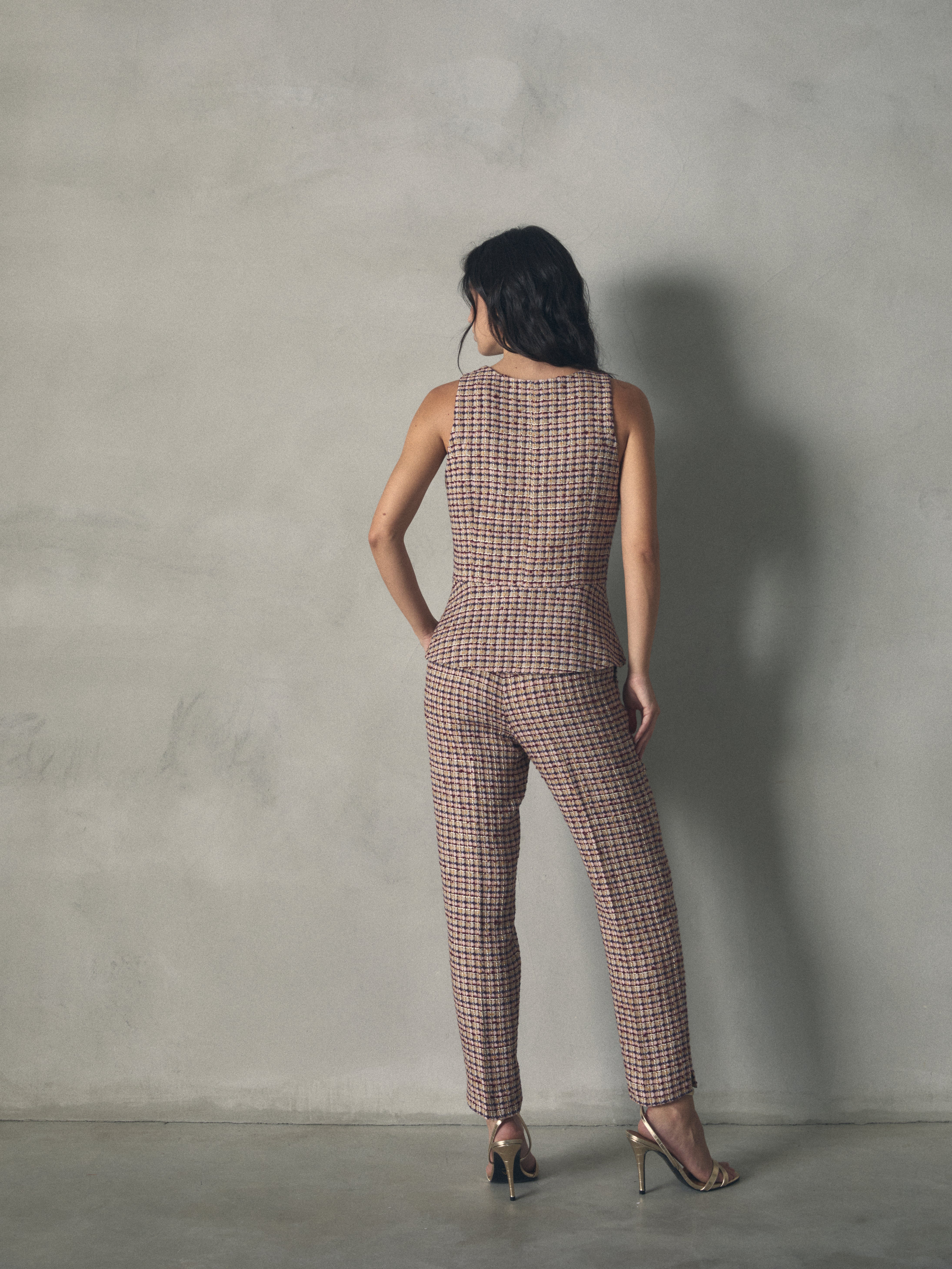 TOP TEJIDO TWEED