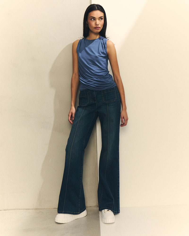 CAMISETA  FRUNCIDA VISCOSA