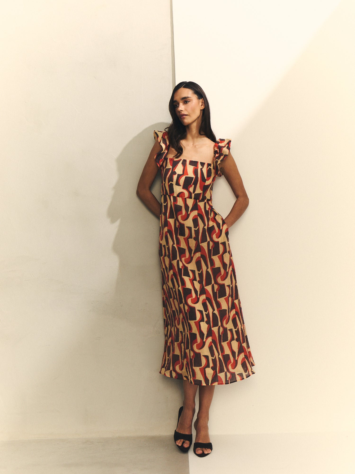 Vestido estampado tirantes.