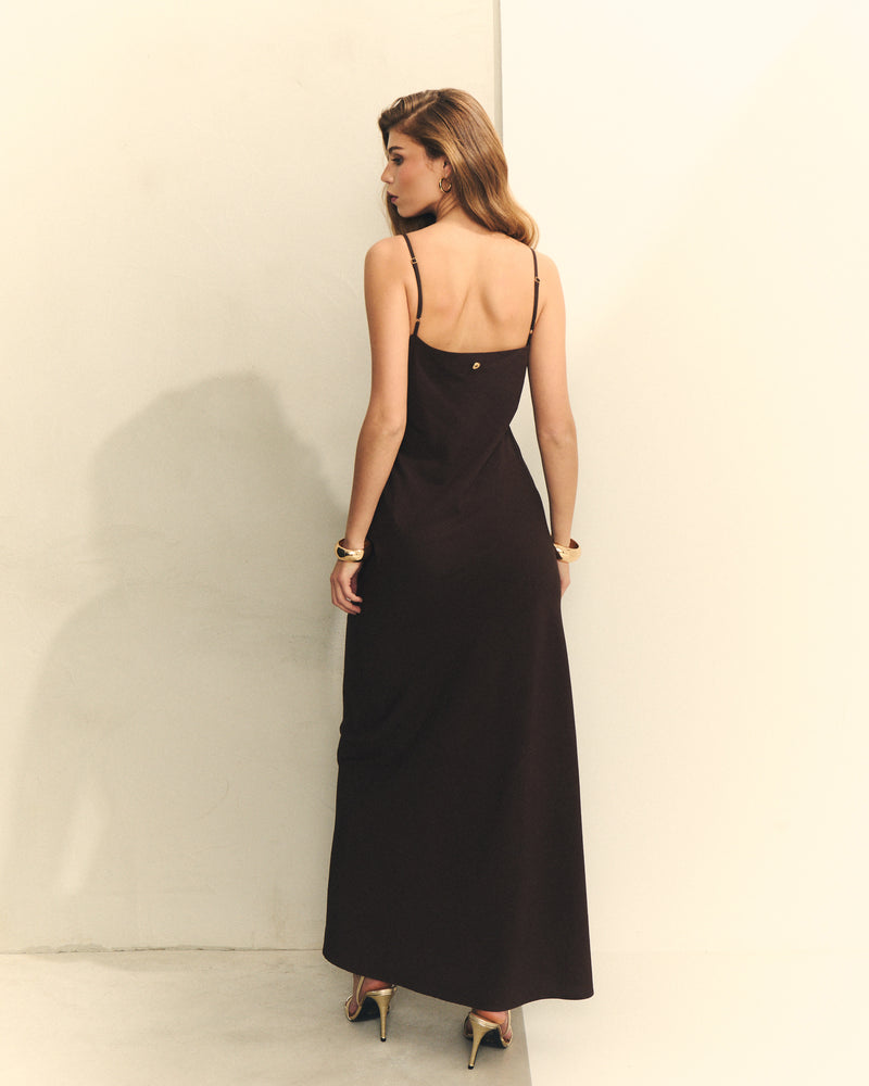 VESTIDO  VOLANTES LINO VISCOSA
