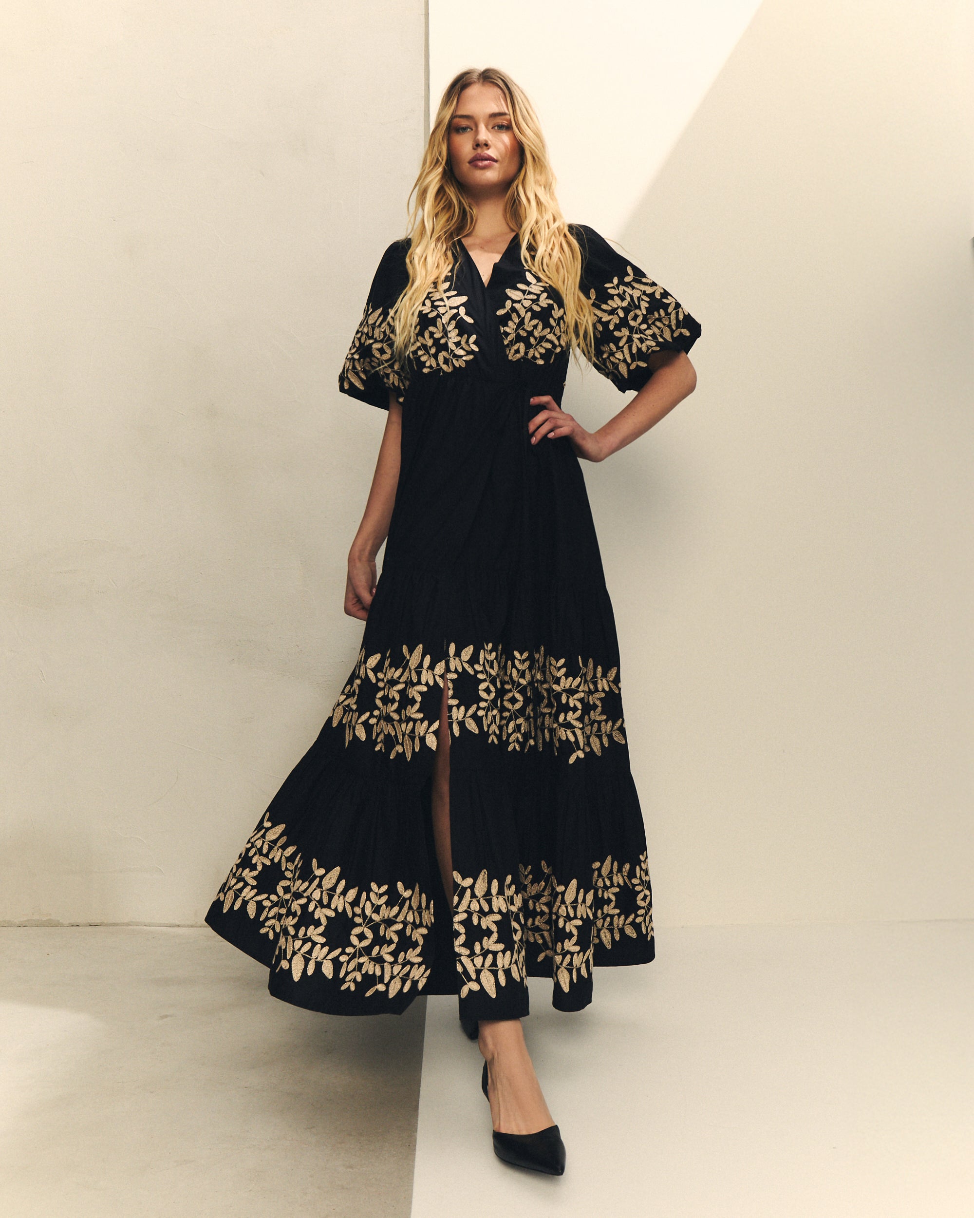 VESTIDO POPELIN BORDADO