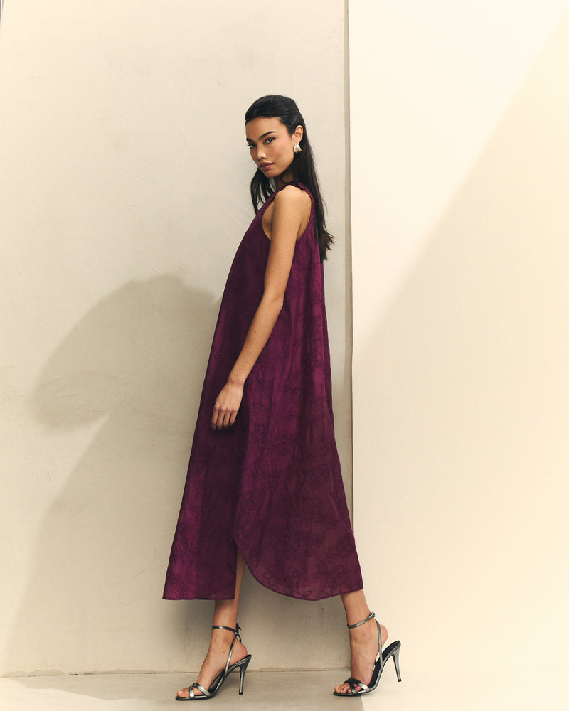 VESTIDO TIRANTE BORDADO