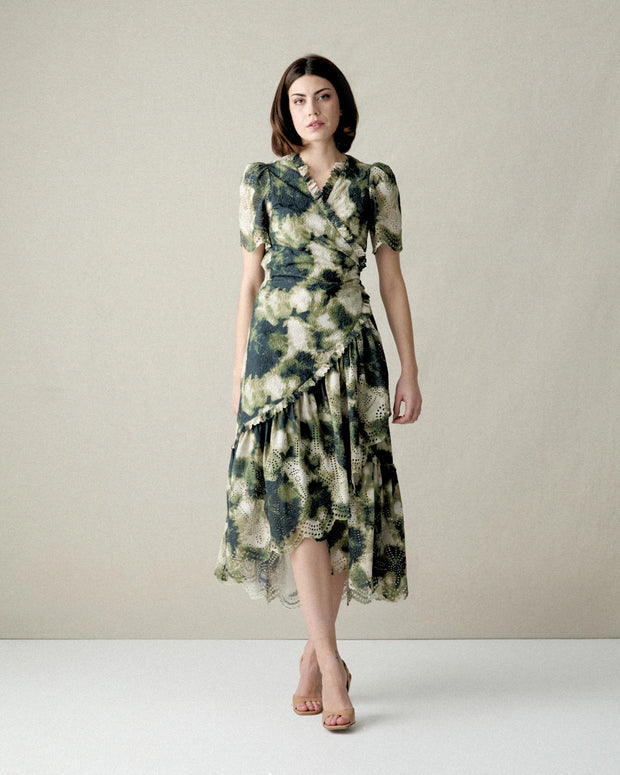 VESTIDO MIDI ESTAMPADO FLORAL