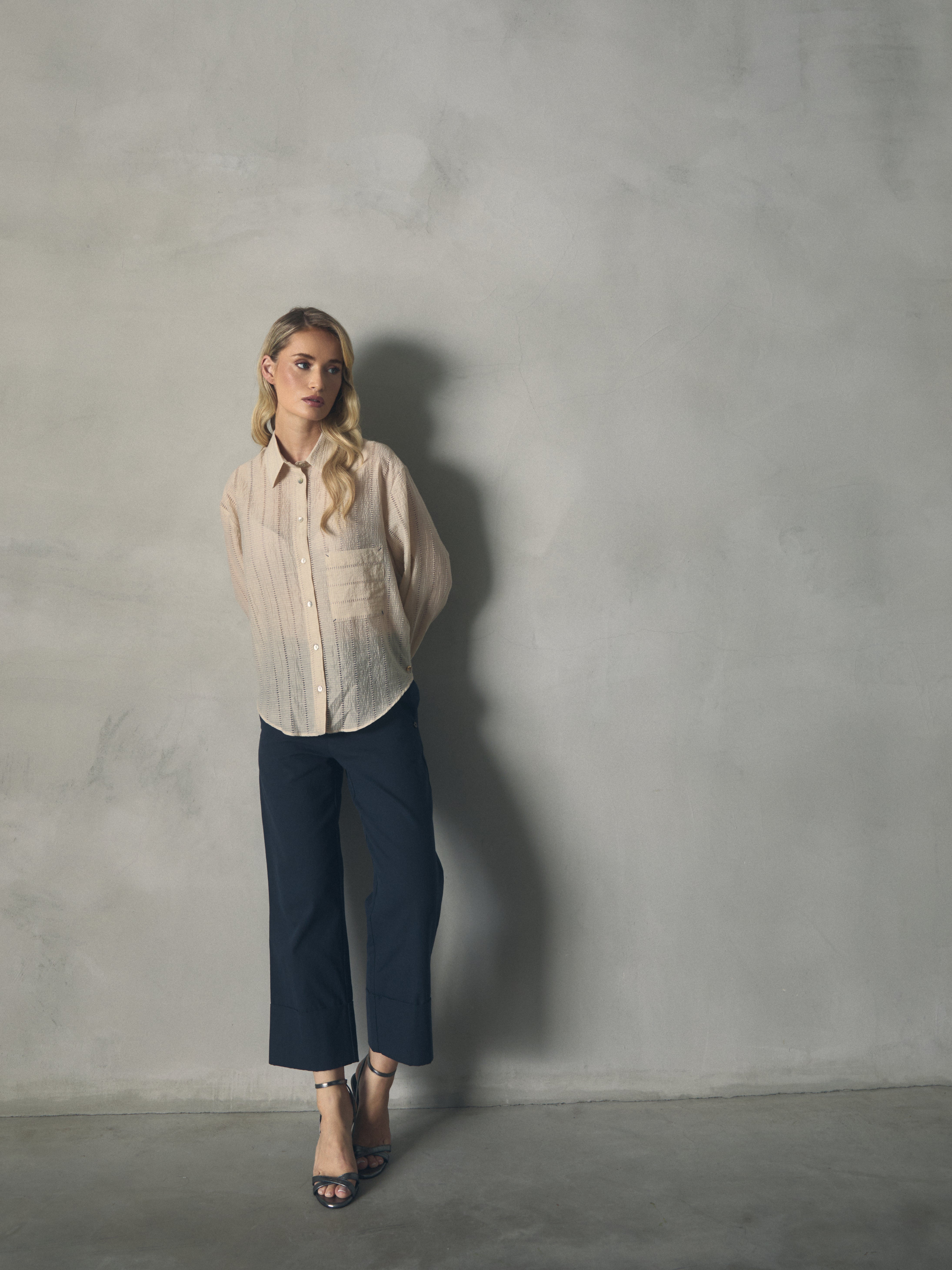 BLUSA RAYA CALADA de mujer Hannibal Laguna Collection