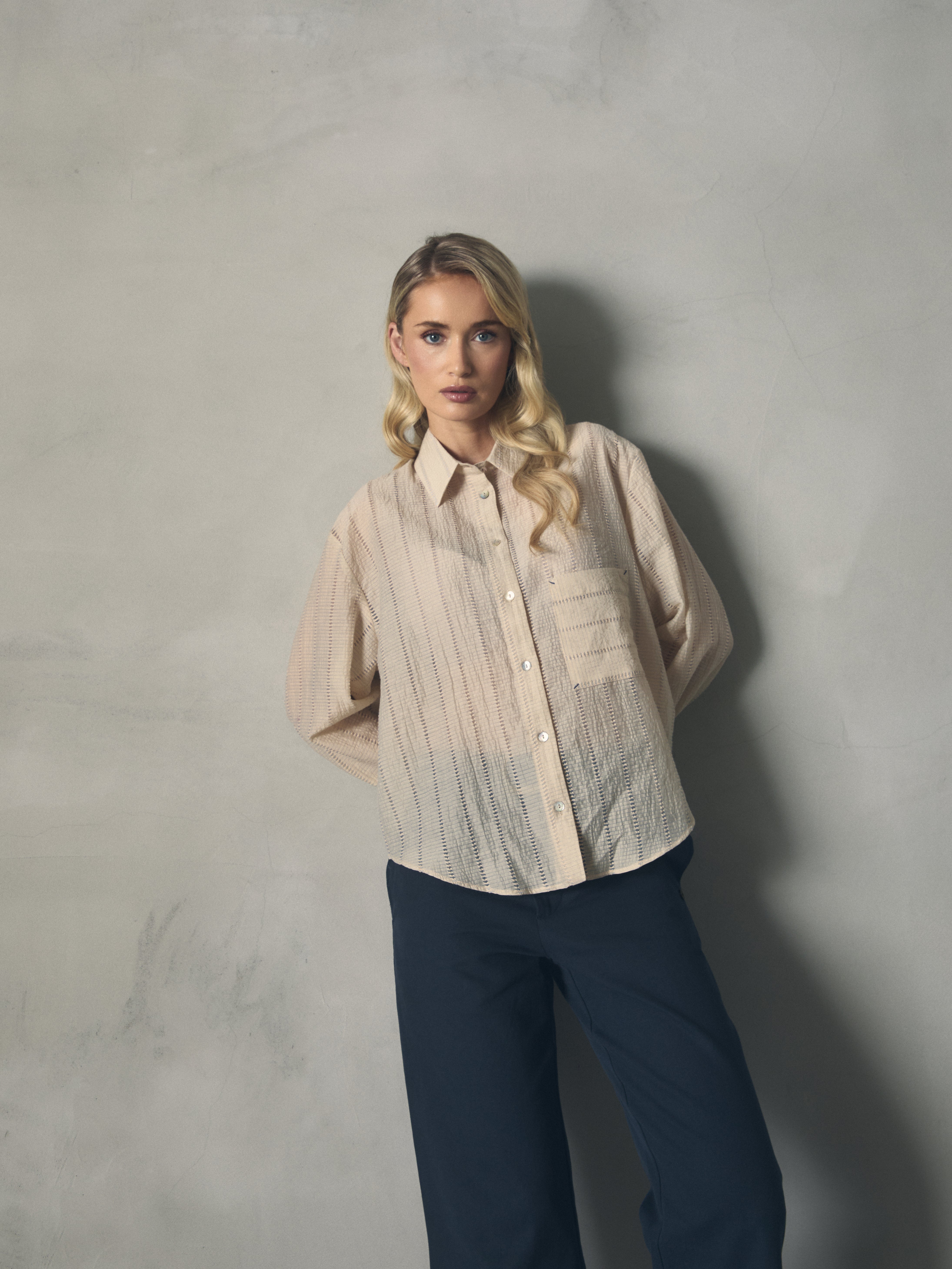 BLUSA RAYA CALADA de mujer Hannibal Laguna Collection