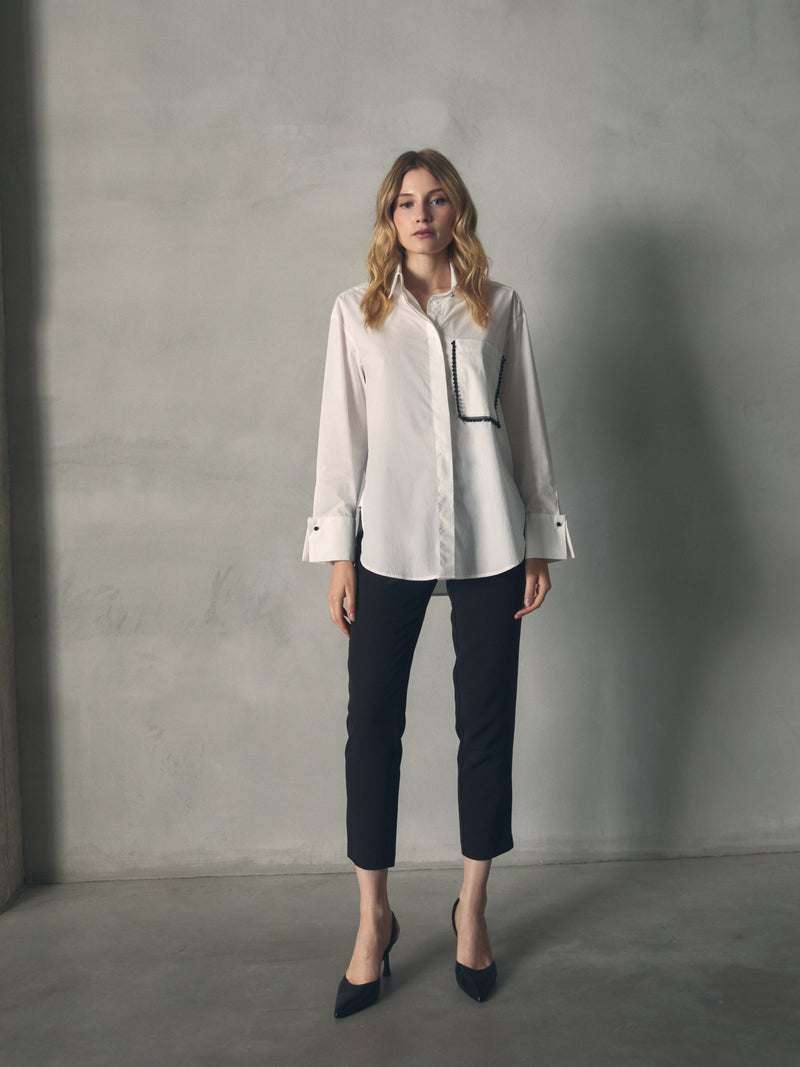 CAMISA BOLSILLO CON PEDRERIA