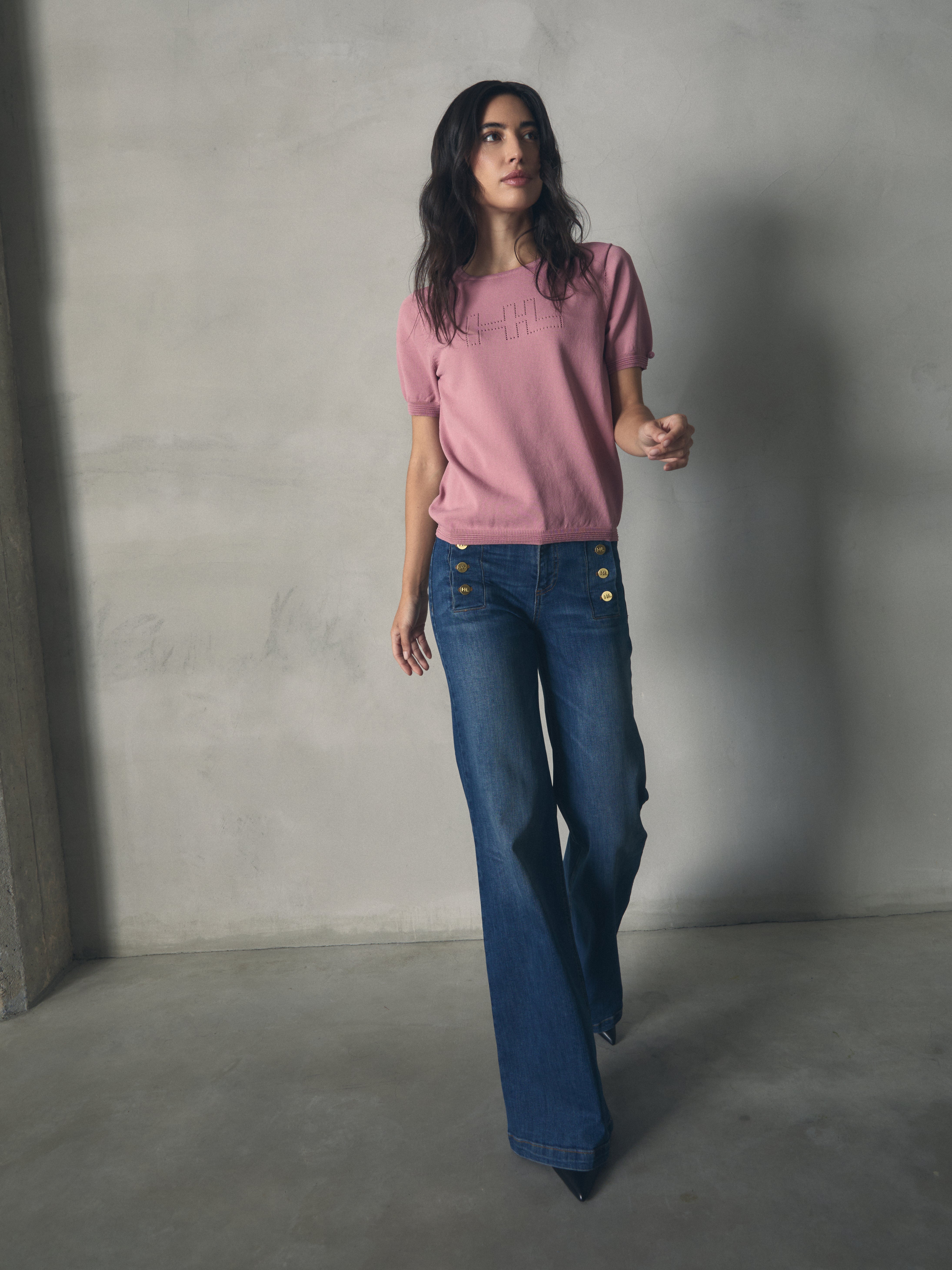 CAMISETA BASICA LOGO de mujer Hannibal Laguna Collection