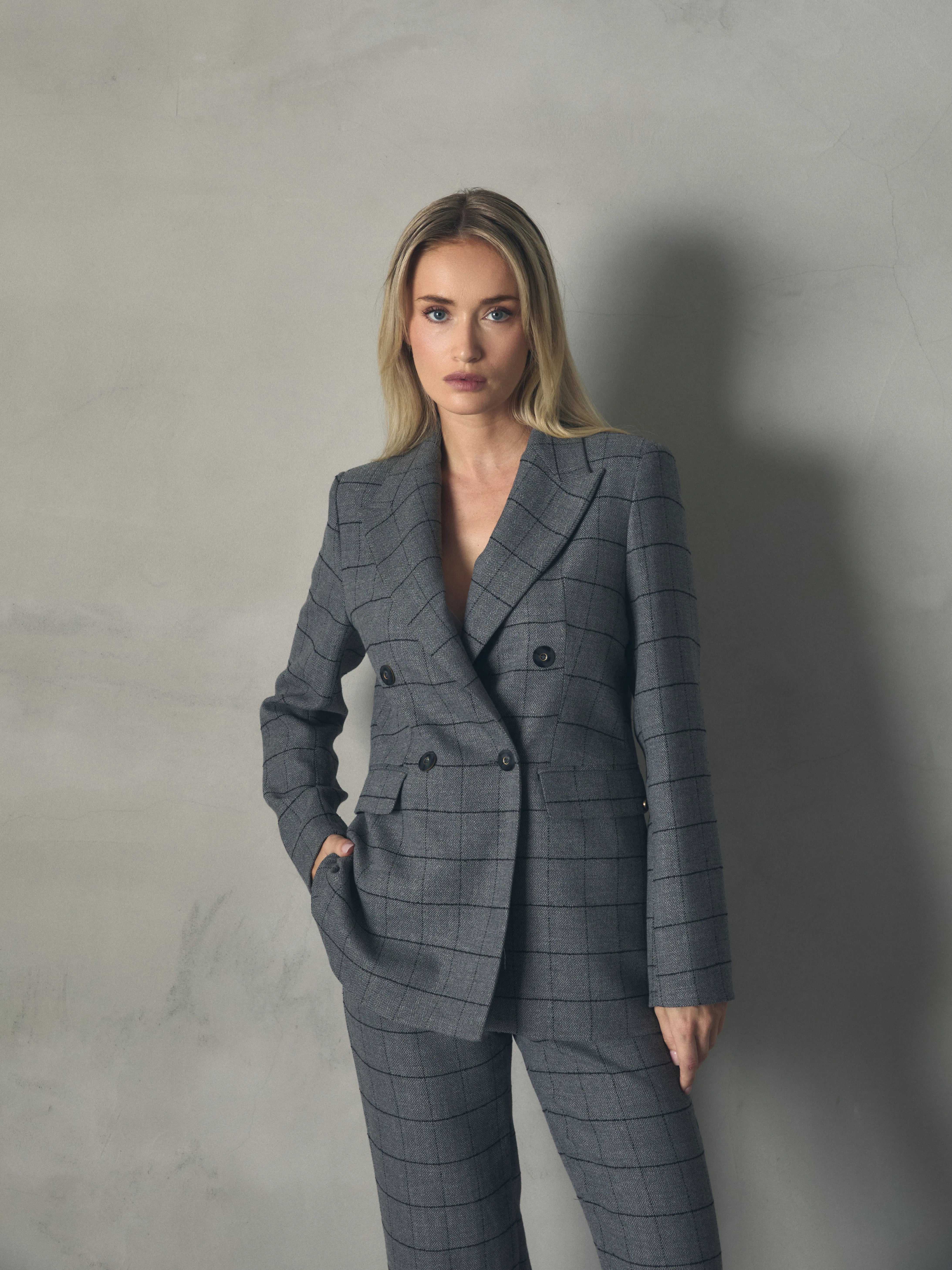 CHAQUETA CUADROS de mujer Hannibal Laguna Collection