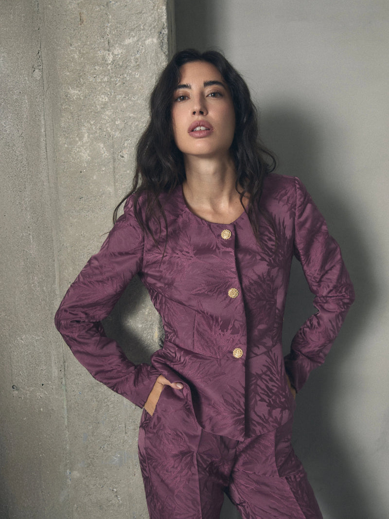 CHAQUETA PEPLUM JACQUARD