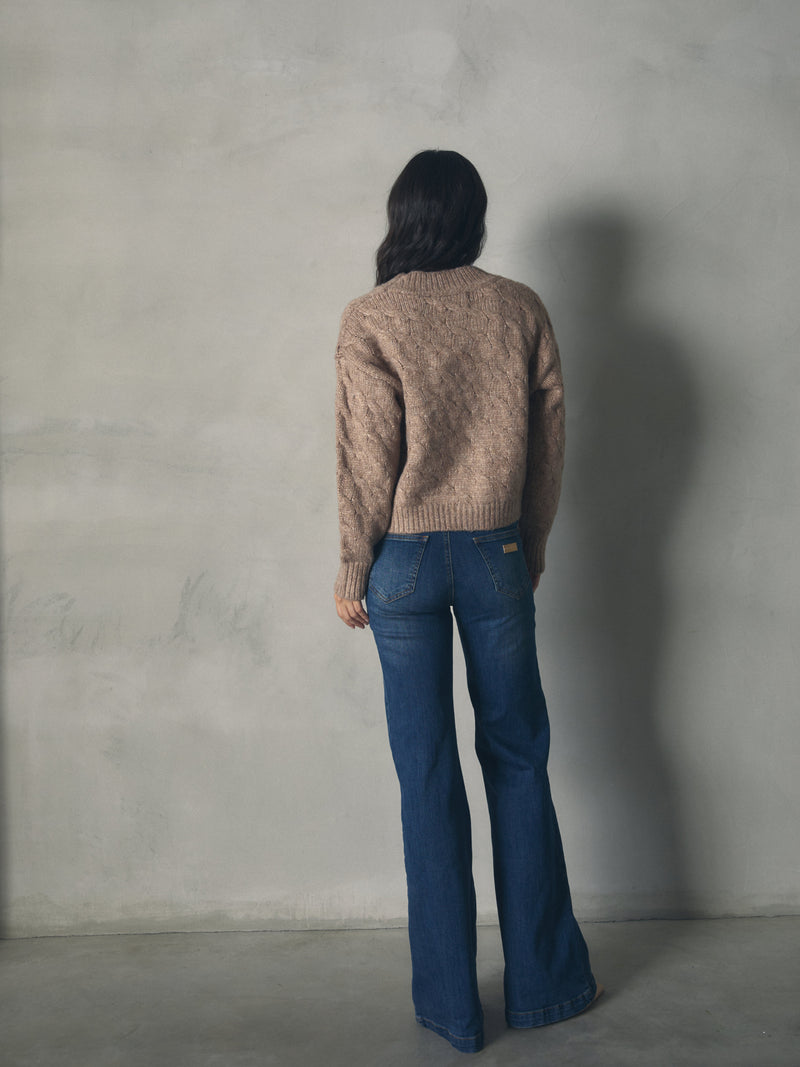 CHAQUETA PUNTO GRUESO CON OCHOS