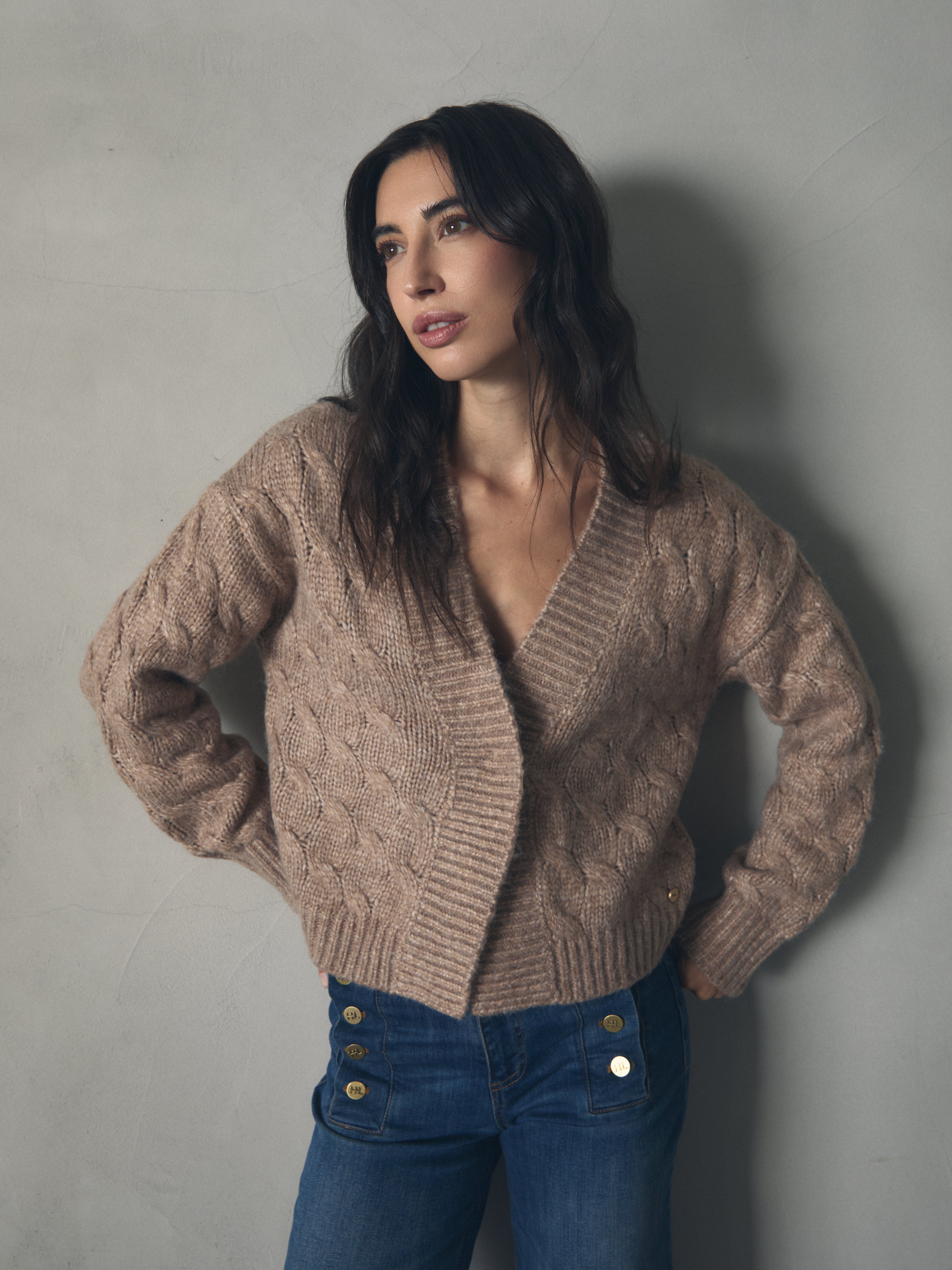 CHAQUETA PUNTO GRUESO CON OCHOS de mujer Hannibal Laguna Collection