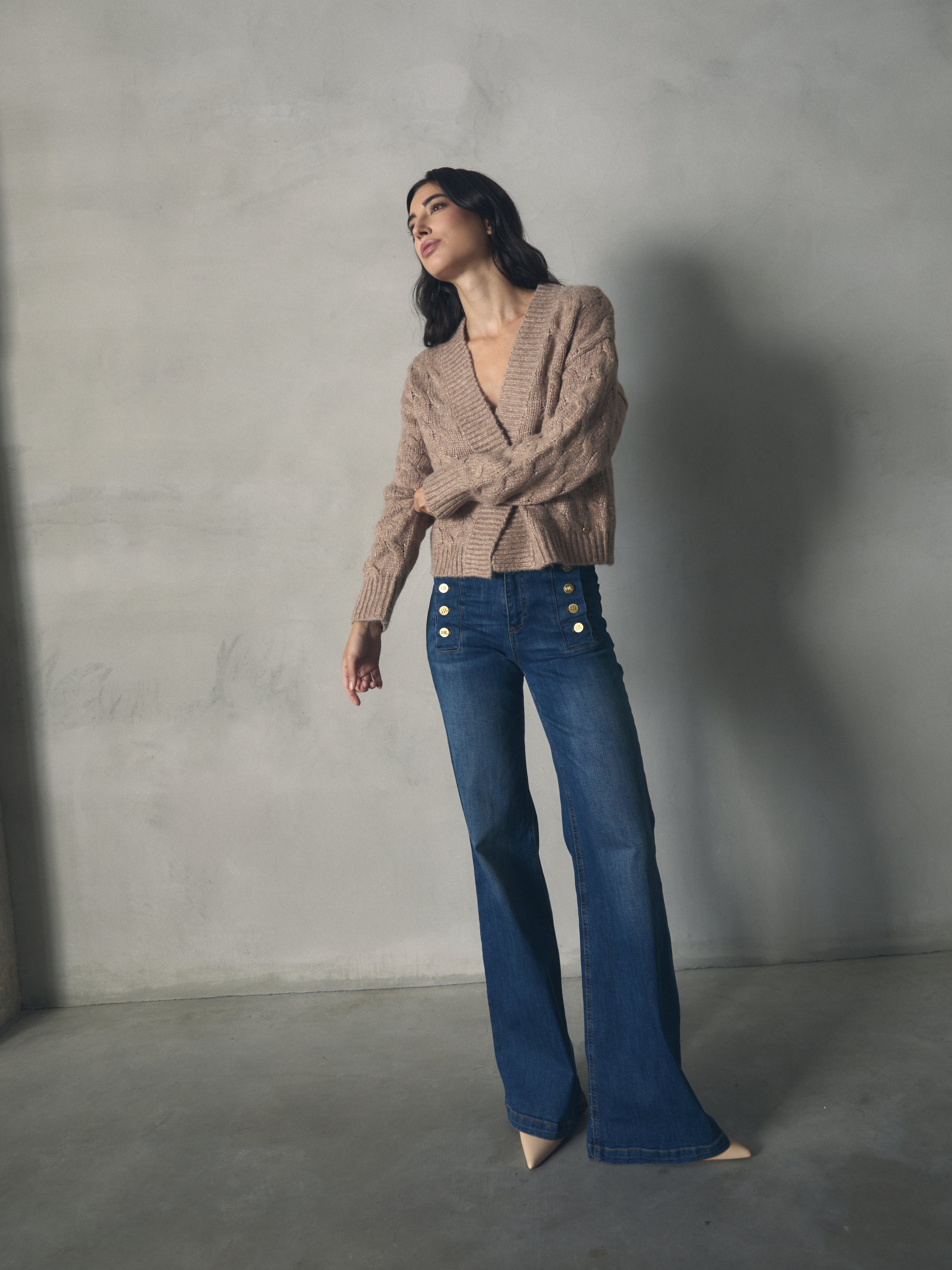 CHAQUETA PUNTO GRUESO CON OCHOS de mujer Hannibal Laguna Collection