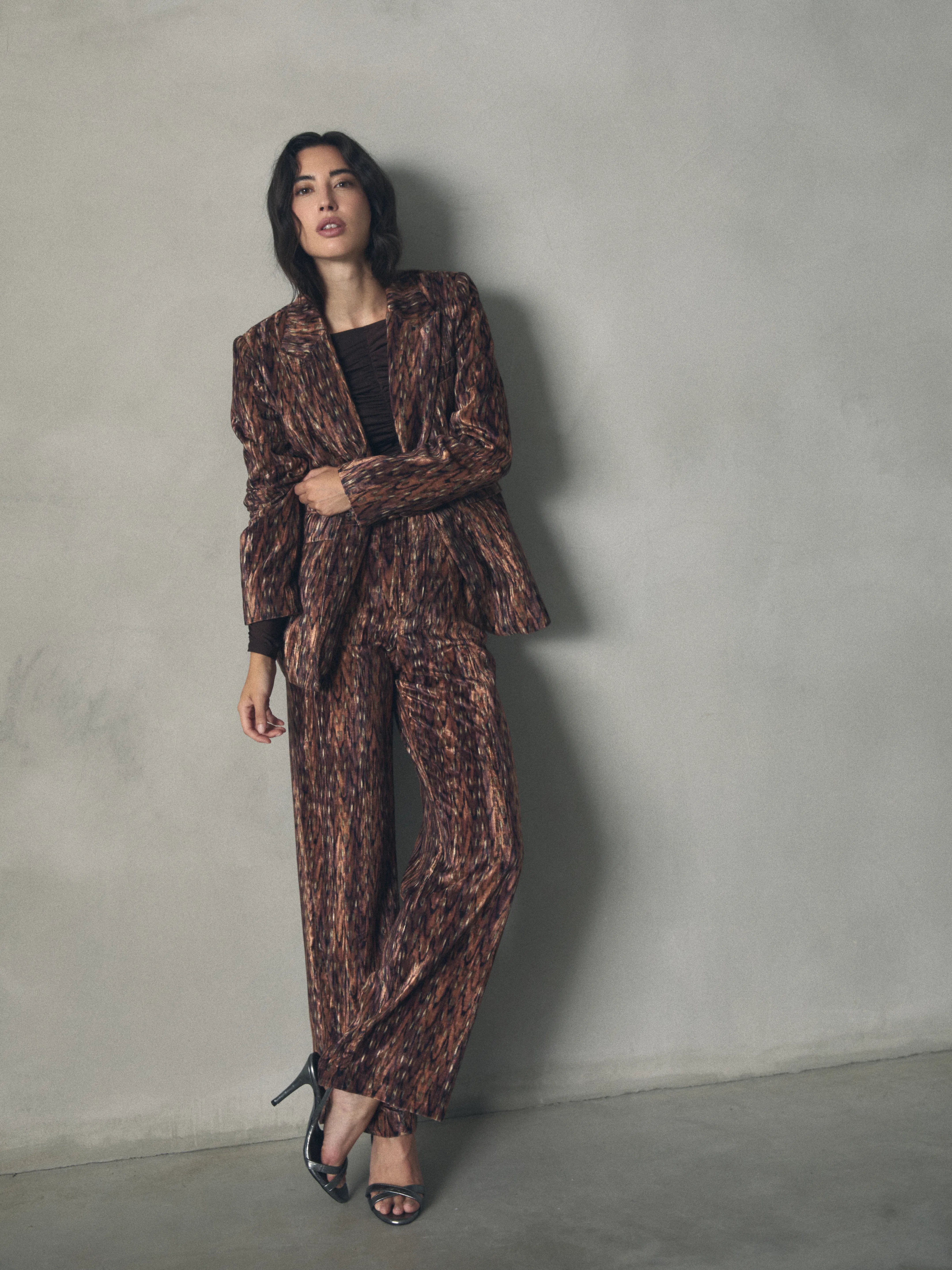 CHAQUETA TERCIOPELO ESTAMPADA de mujer Hannibal Laguna Collection