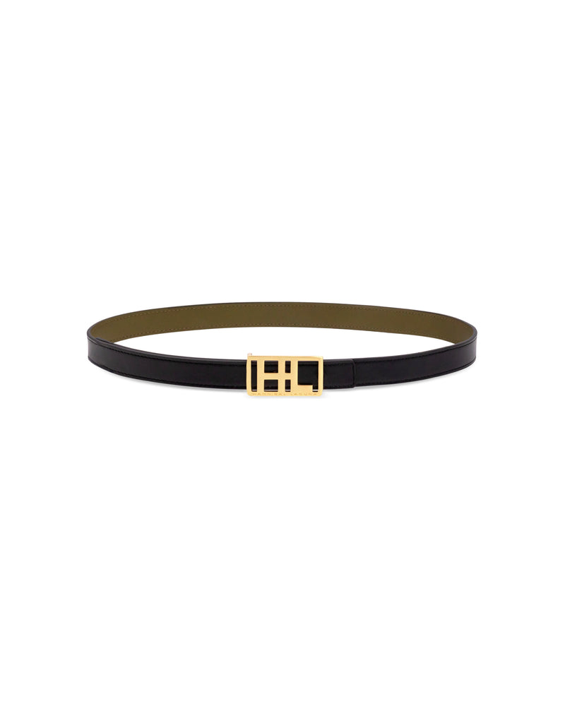 CINTURÓN DOBLE CON HEBILLA LOGO