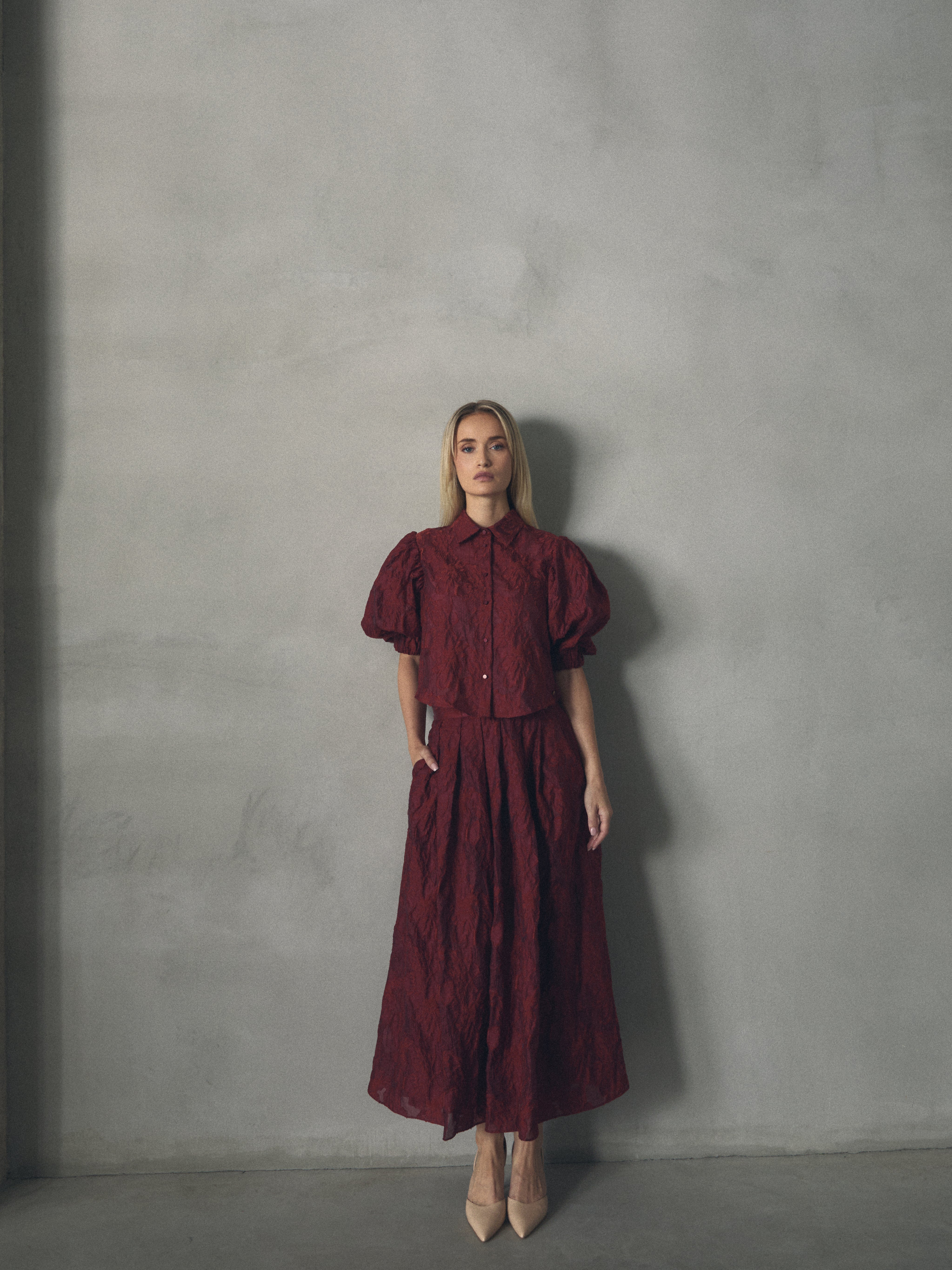 FALDA JACQUARD CON VOLUMEN de mujer Hannibal Laguna Collection