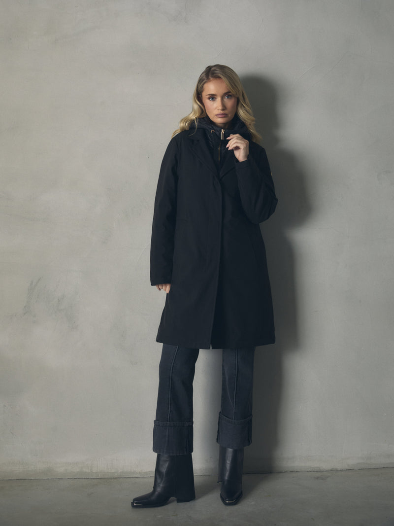 GABARDINA  PRENDA DOBLE CON CAPUCHA