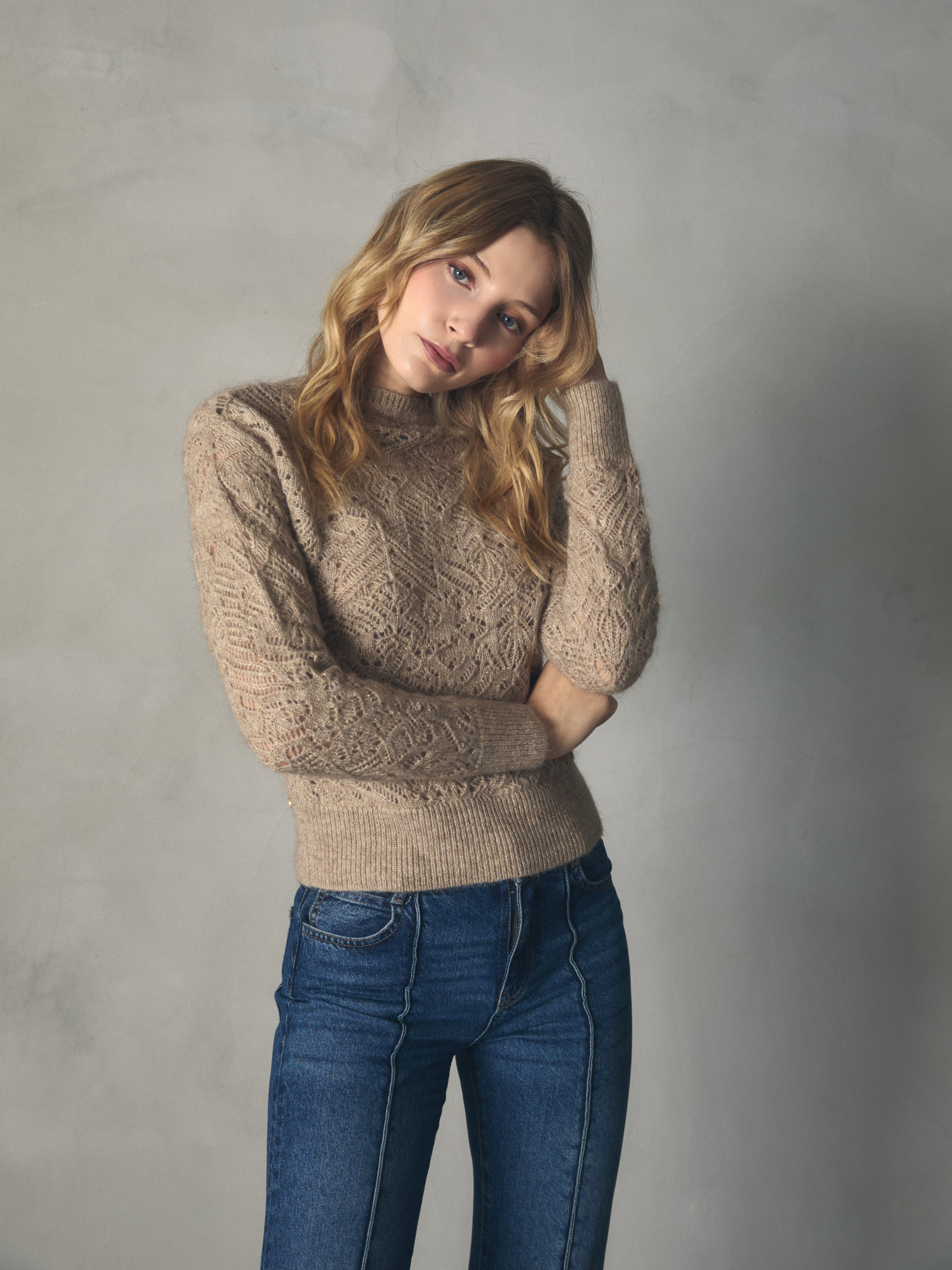 JERSEY CALADO DE MOHAIR CON LUREX de mujer Hannibal Laguna Collection