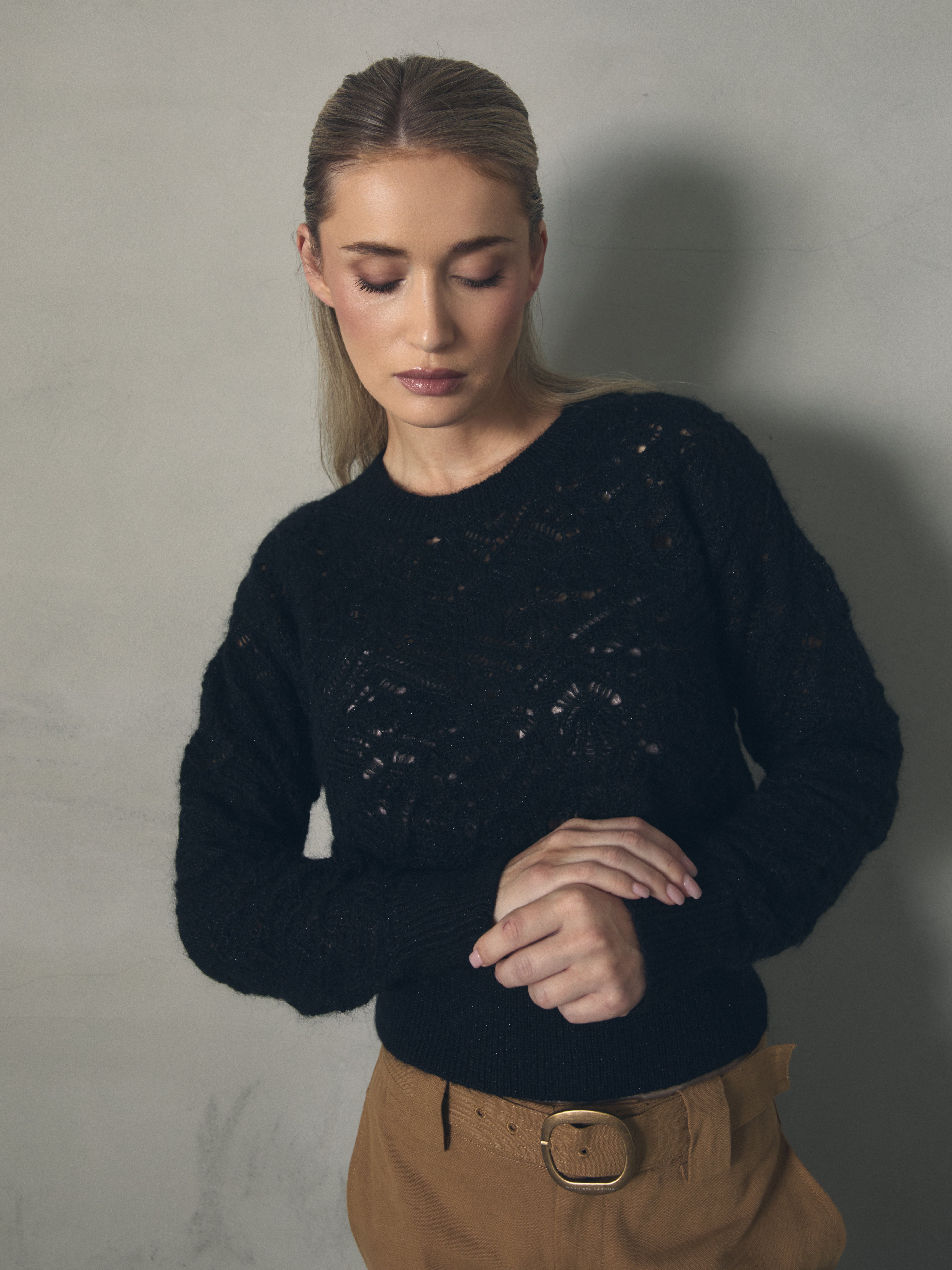 JERSEY CALADO DE MOHAIR CON LUREX de mujer Hannibal Laguna Collection