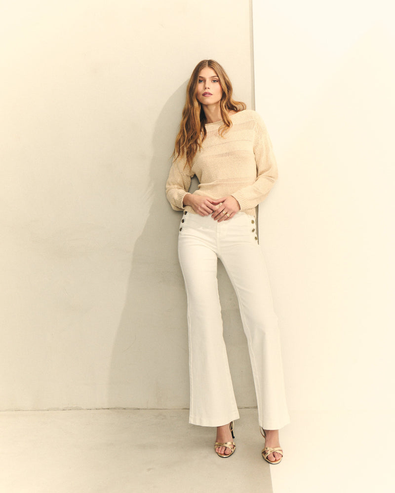 JERSEY DE RAYAS CON  CUELLO BARCO