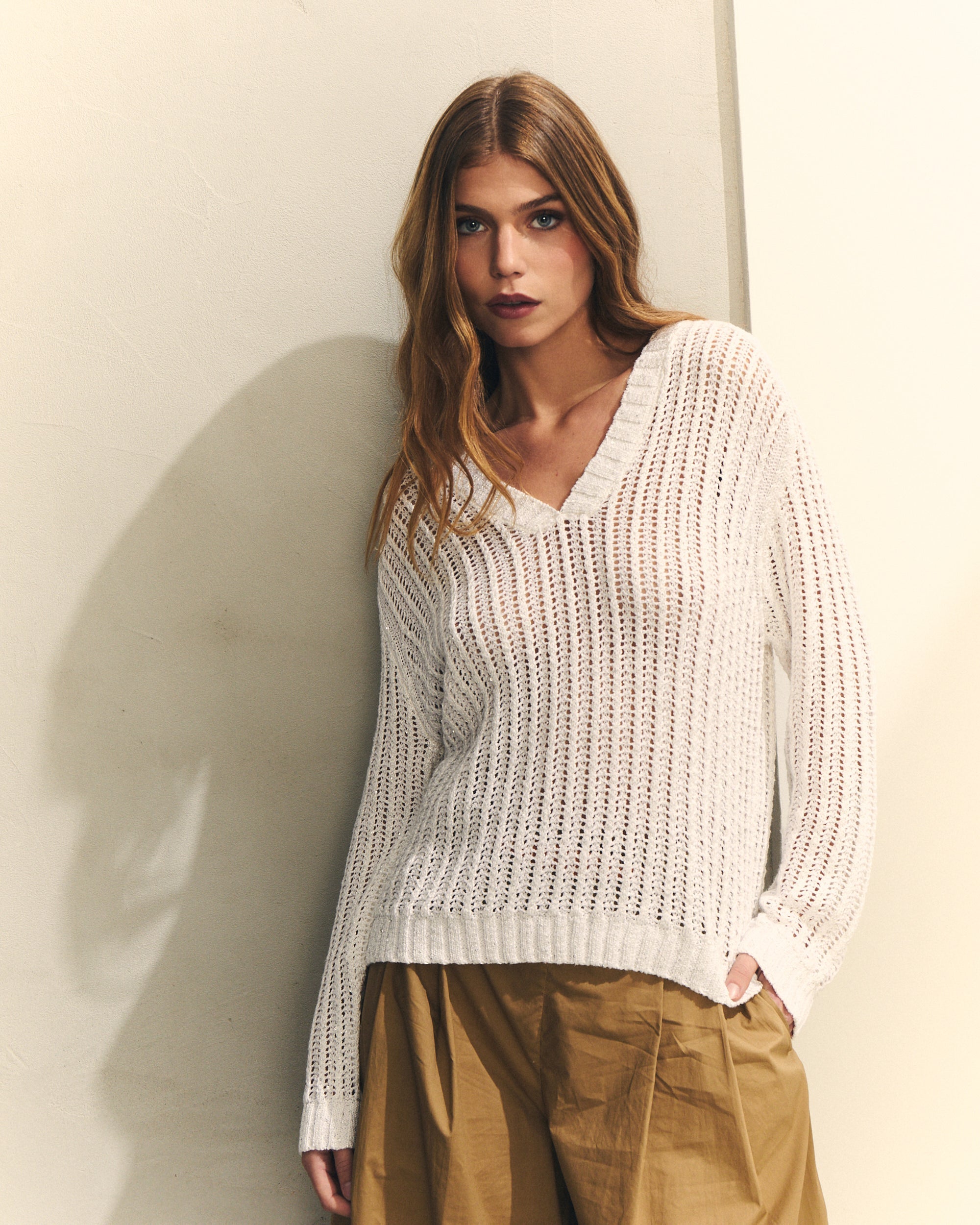 JERSEY MANGA LARGA CON BRILLO de mujer Hannibal Laguna Collection