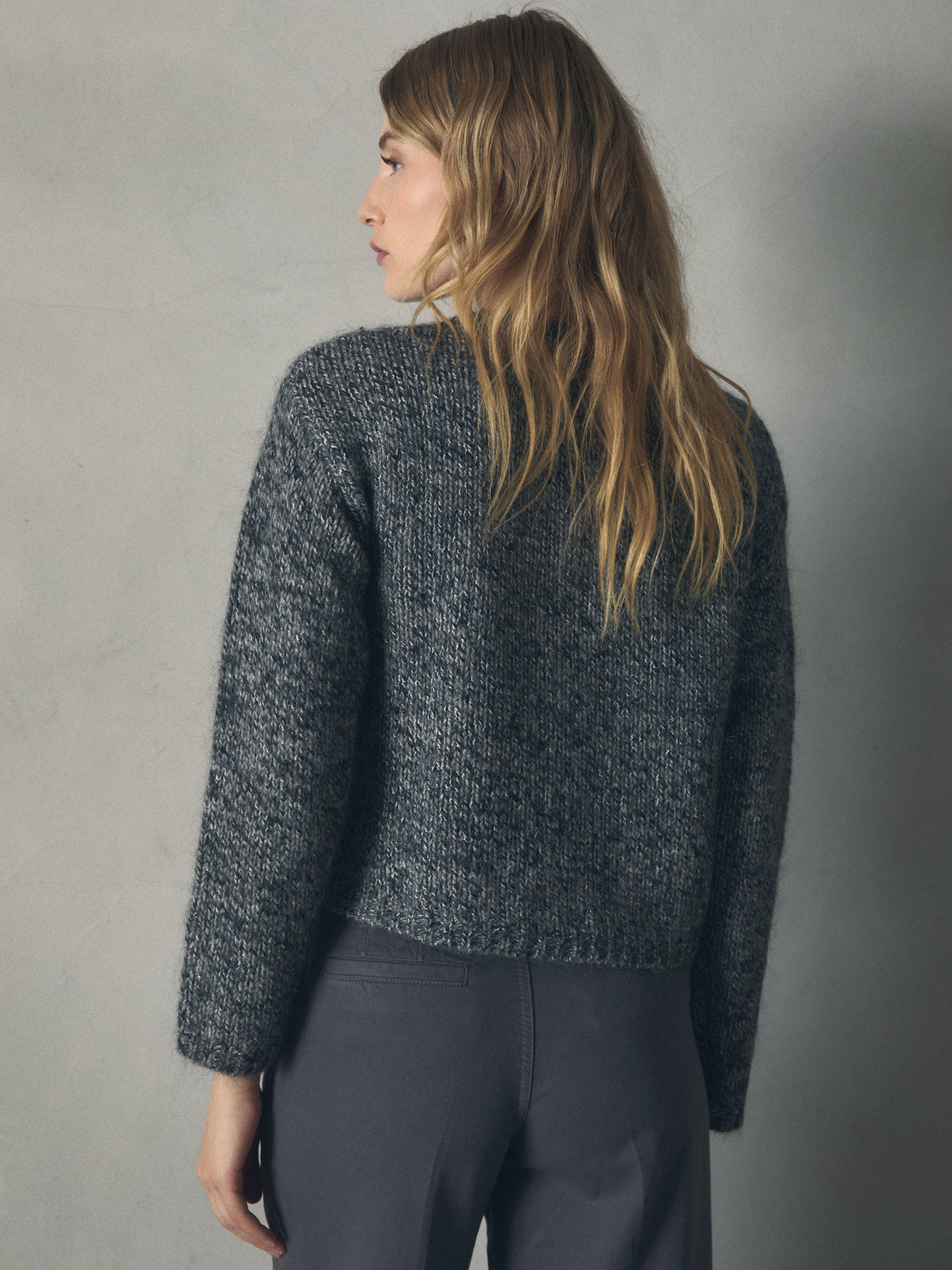 JERSEY MOHAIR CON DETALLES FLORES de mujer Hannibal Laguna Collection