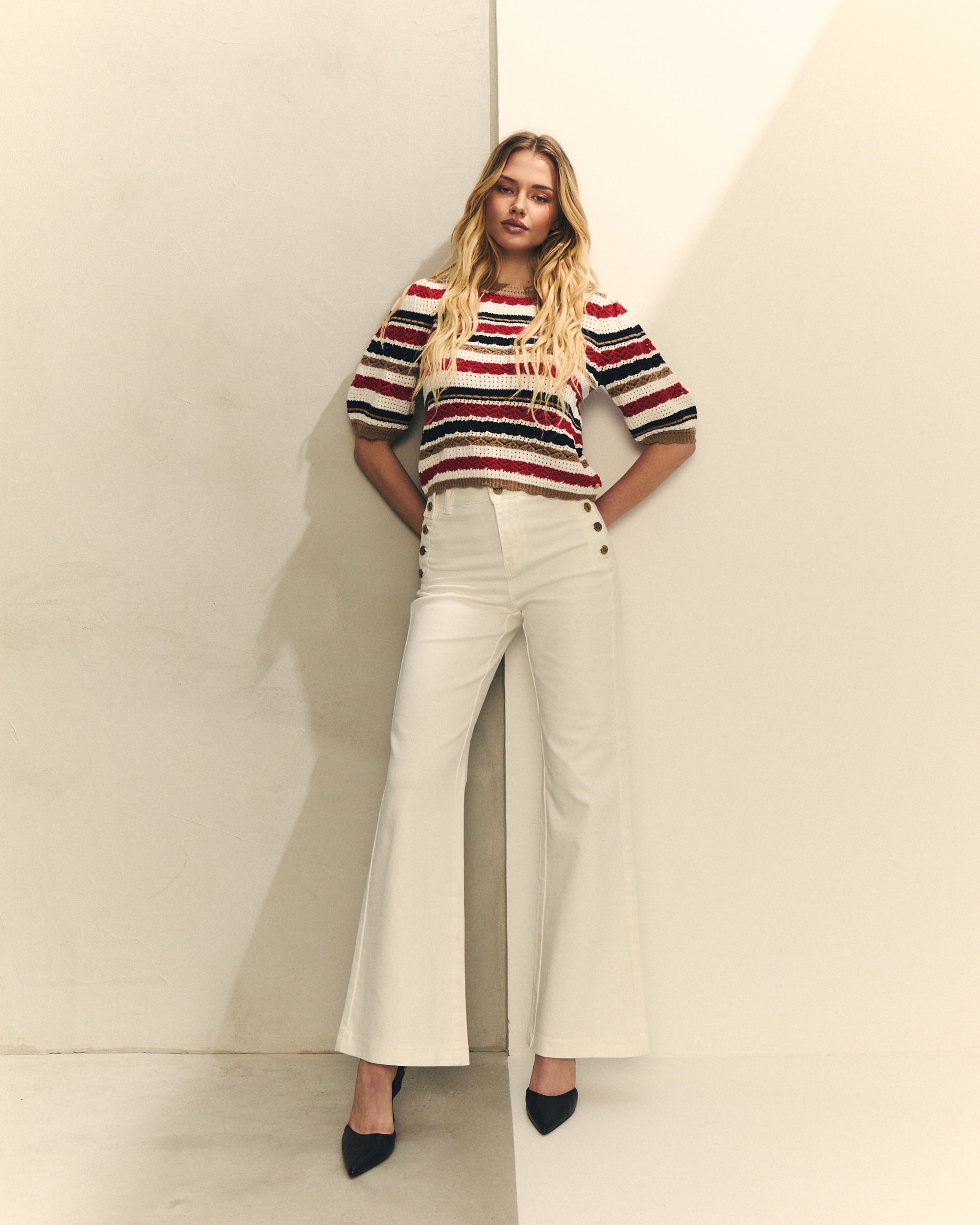 JERSEY RAYAS MANGA CORTA de mujer Hannibal Laguna Collection