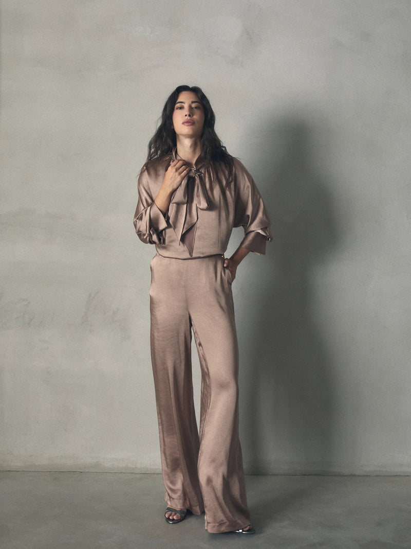 PANTALON ANCHO DE RASO