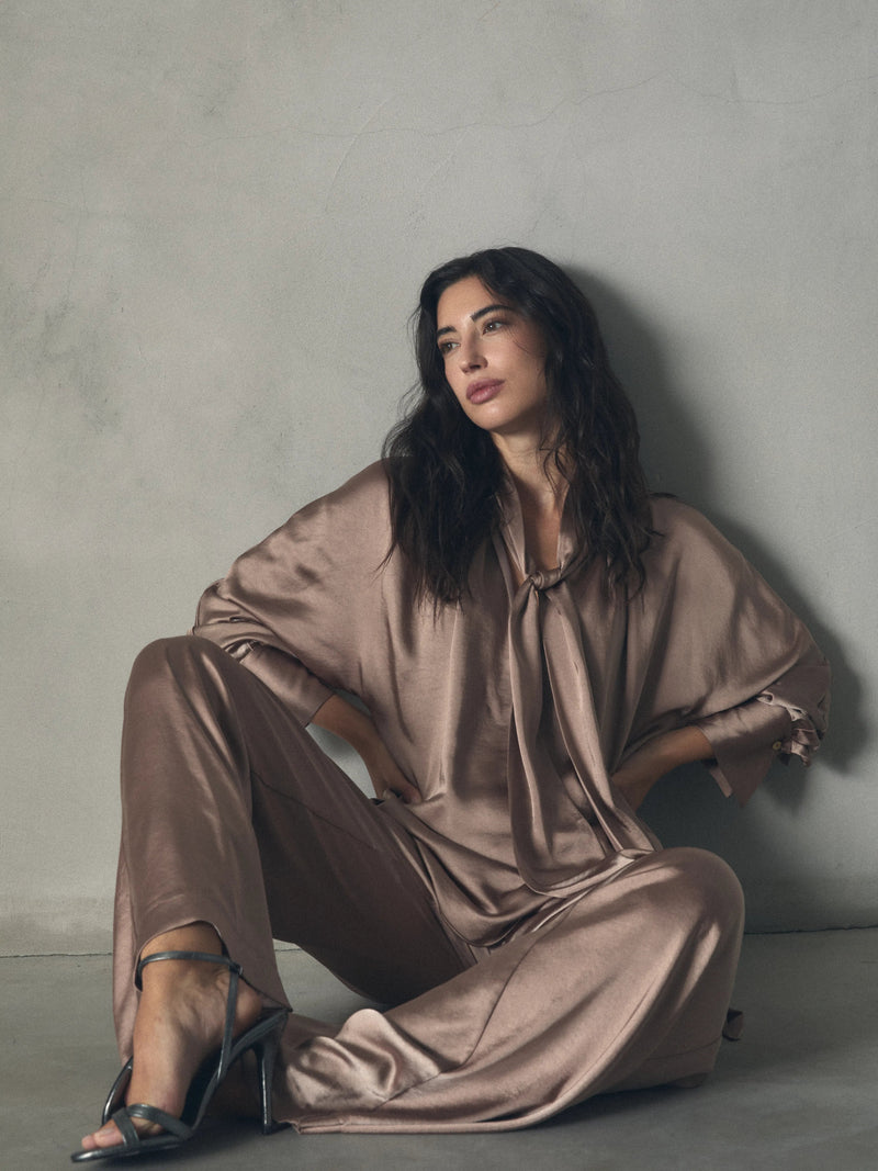 PANTALON ANCHO DE RASO