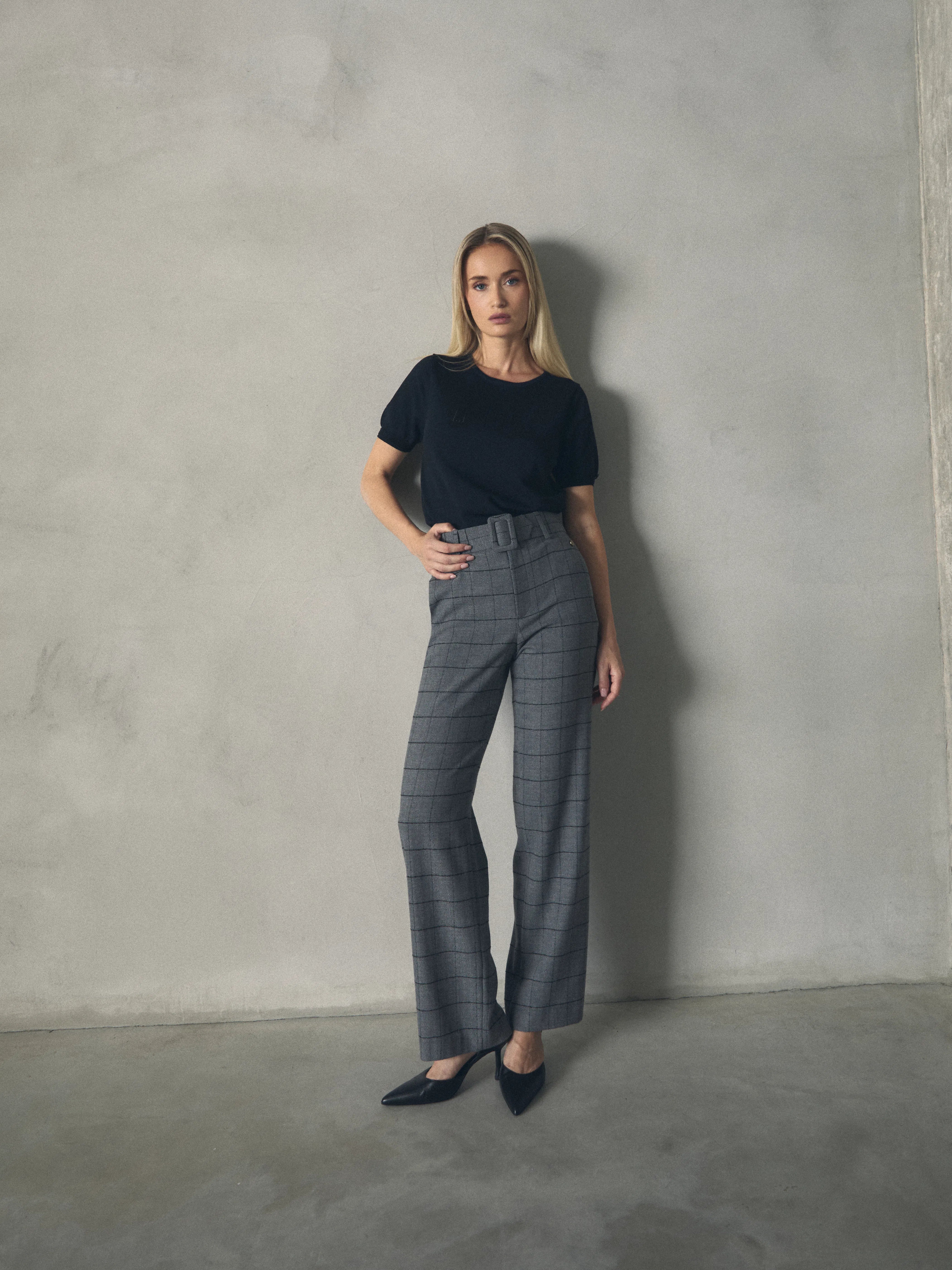 PANTALON CUADROS de mujer Hannibal Laguna Collection