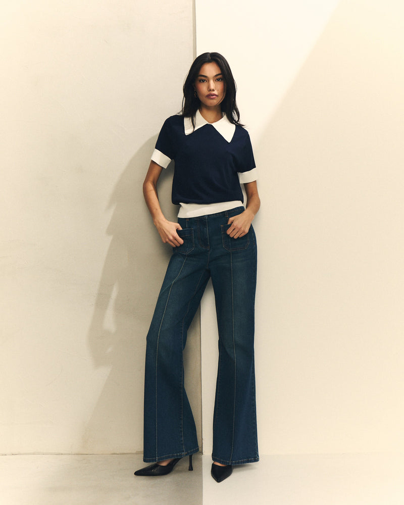 PANTALON DENIM ANCHO