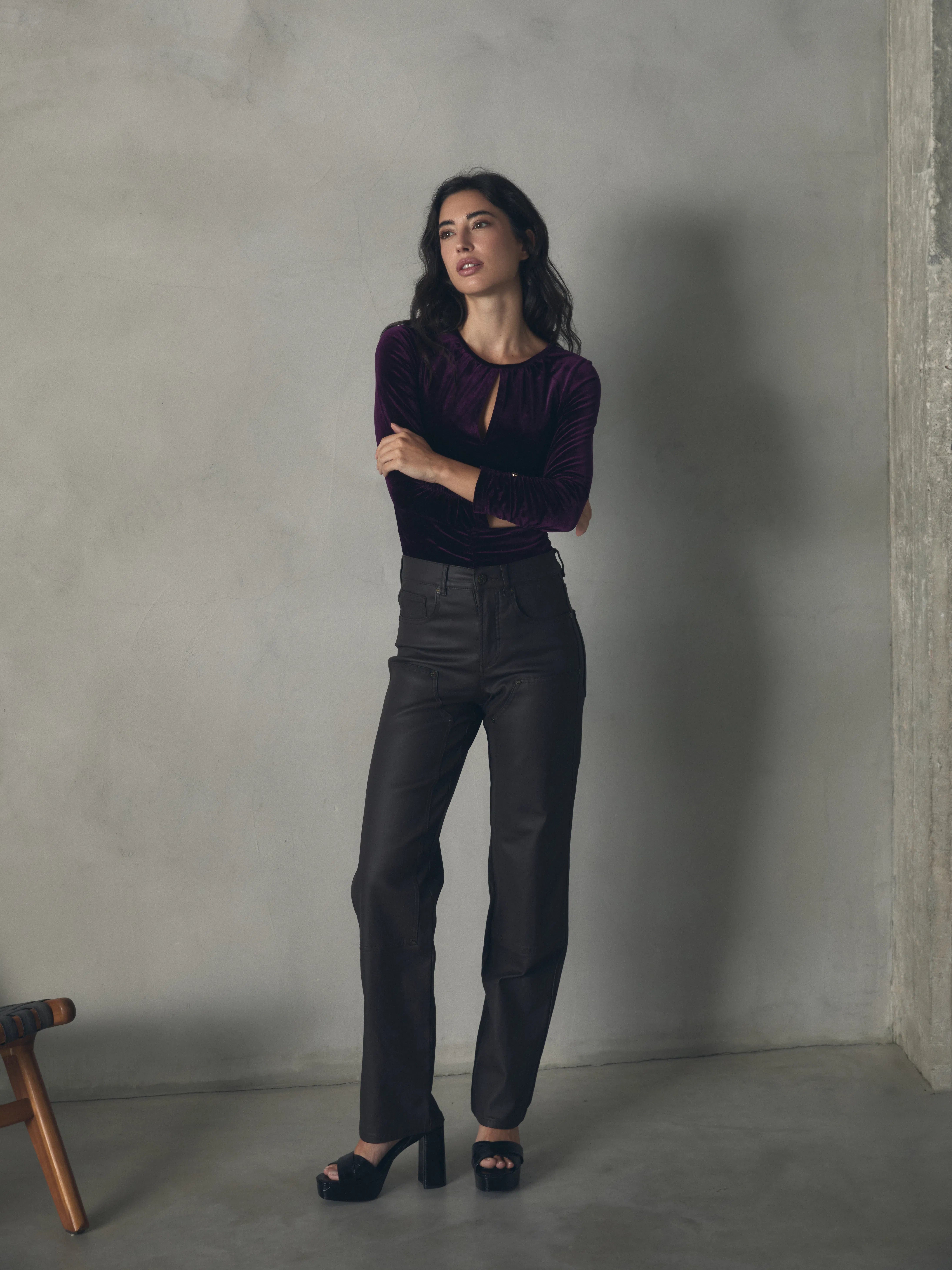 PANTALON EFECTO PIEL de mujer Hannibal Laguna Collection