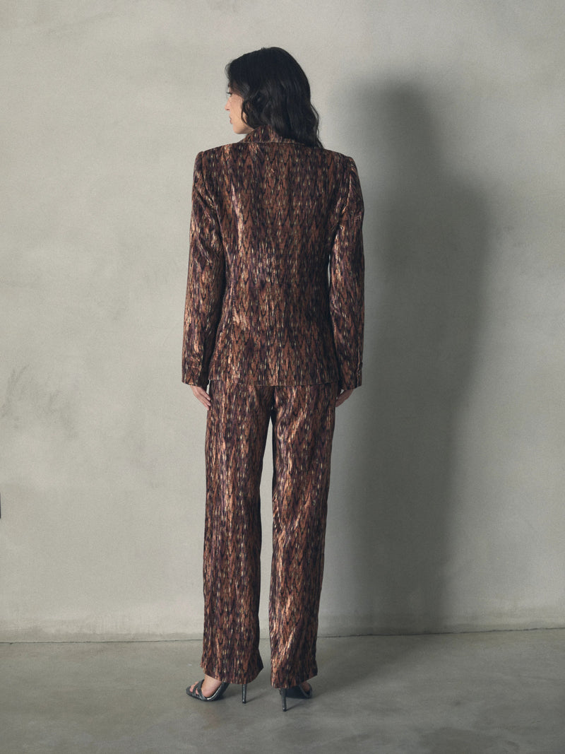 PANTALON TERCIOPELO ESTAMPADO