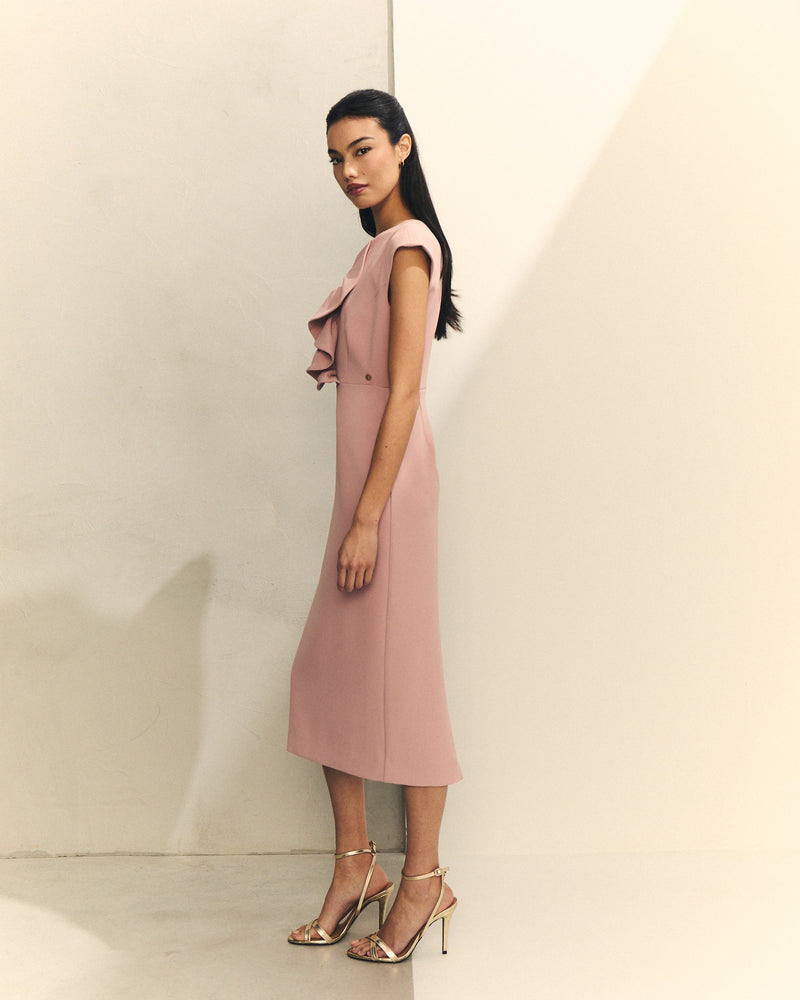 VESTIDO VOLANTE DELANTERO